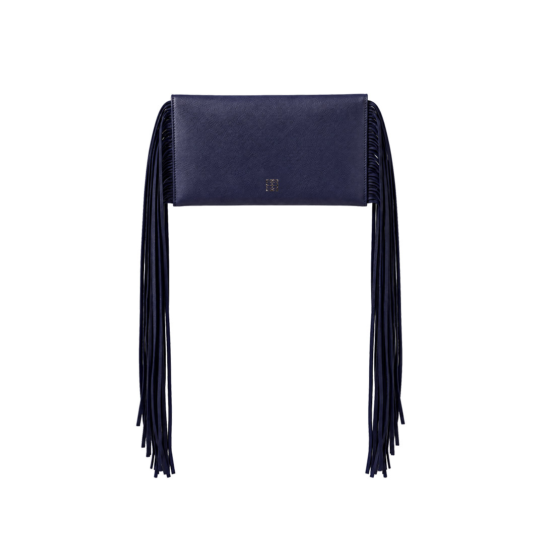 The Fringe Bag - Aquamarine Blue