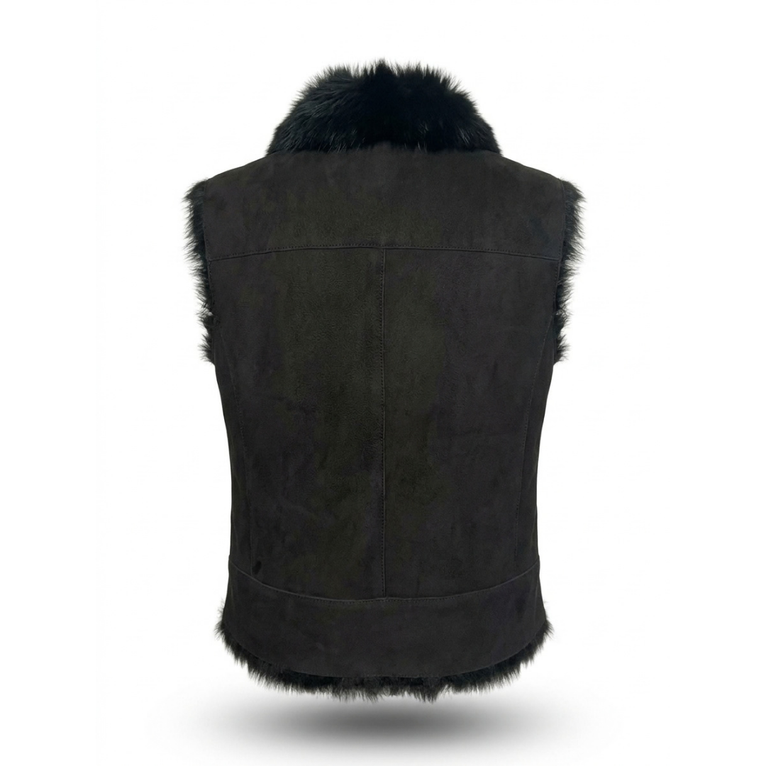 Black Sued Vest