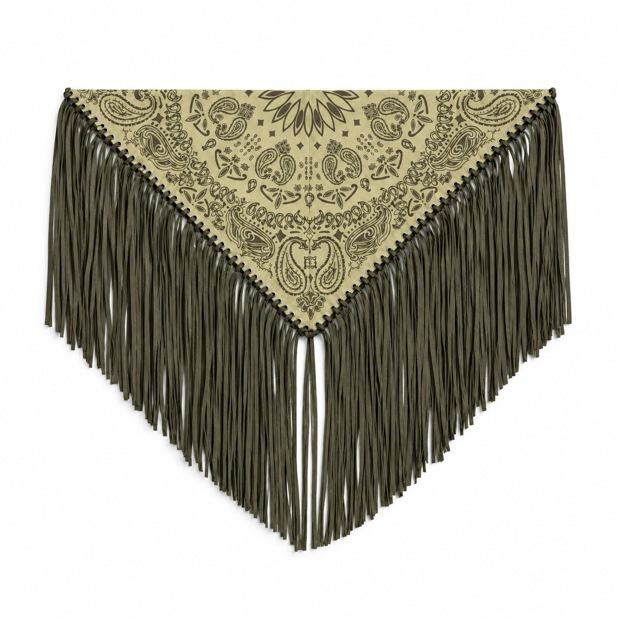 Signature Large Bandanna Scarf Butter Green