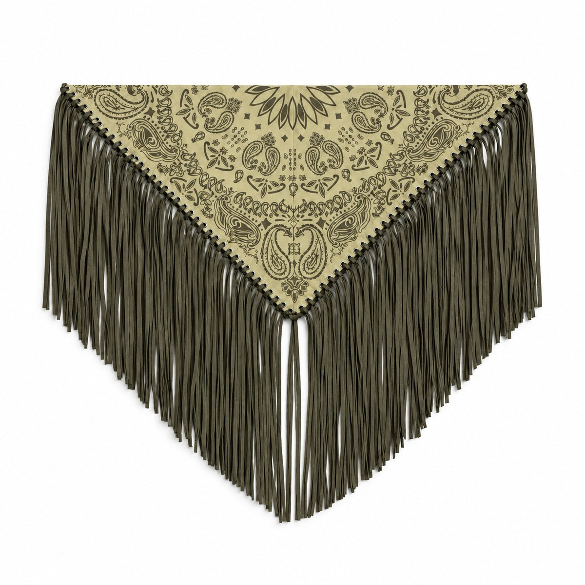 Signature Large Bandanna Scarf Butter Green