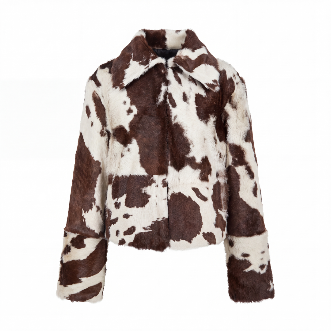 Shay Jacket - Cow Print