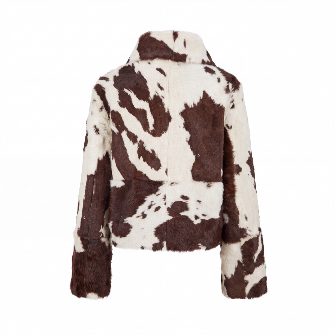 Shay Jacket - Cow Print