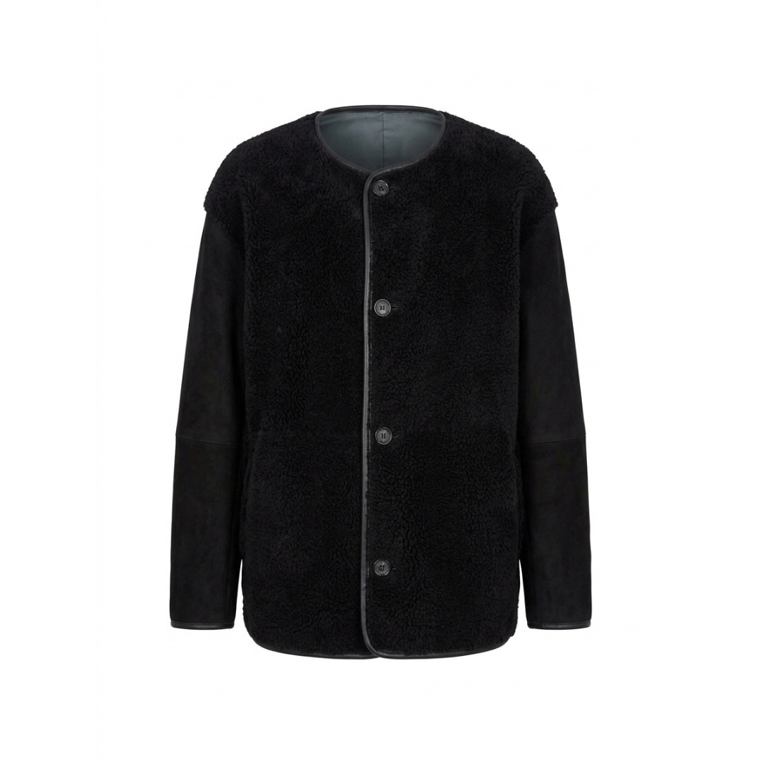Crewneck Teddy Jacket