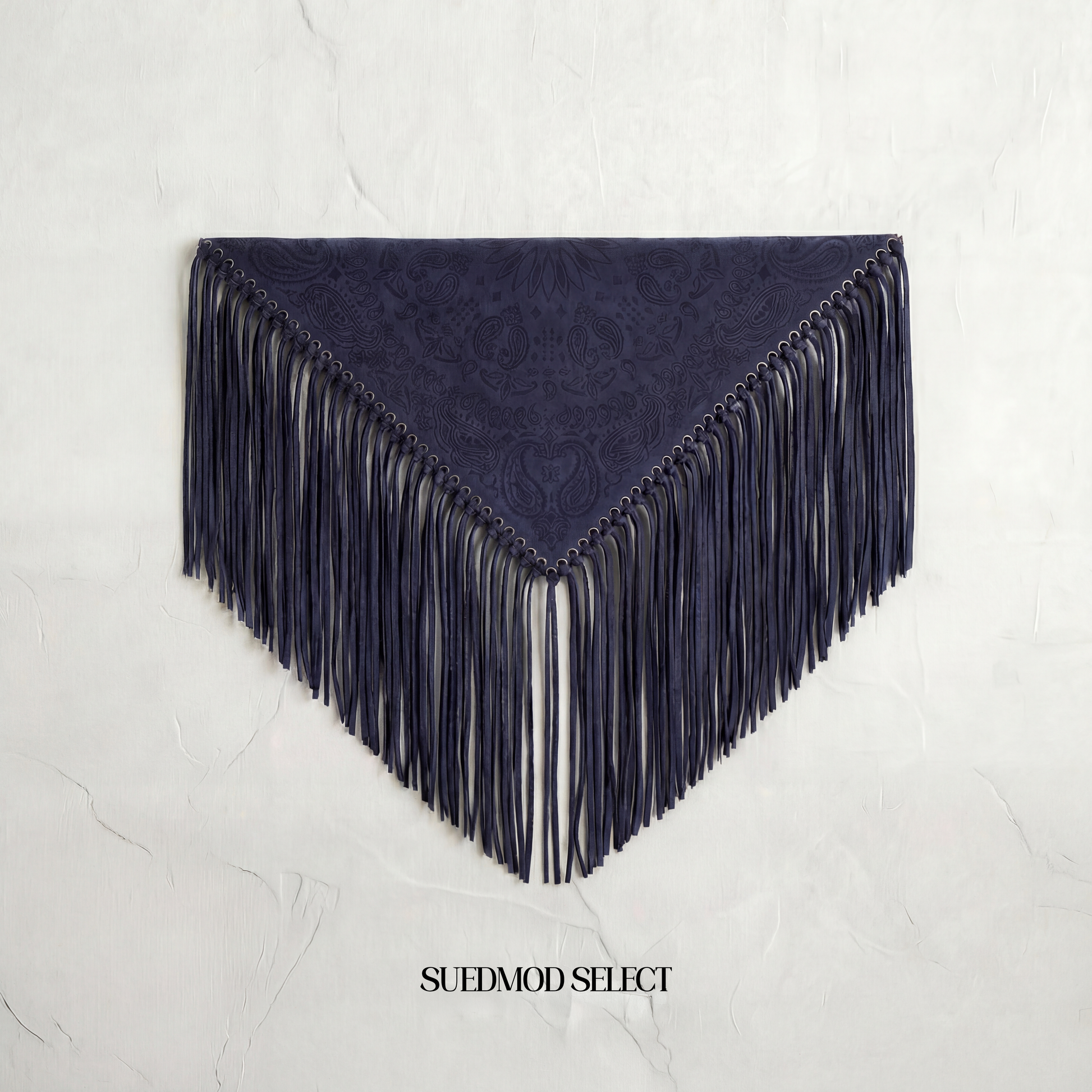 Signature Small Bandanna Scarf Dark Navy Blue