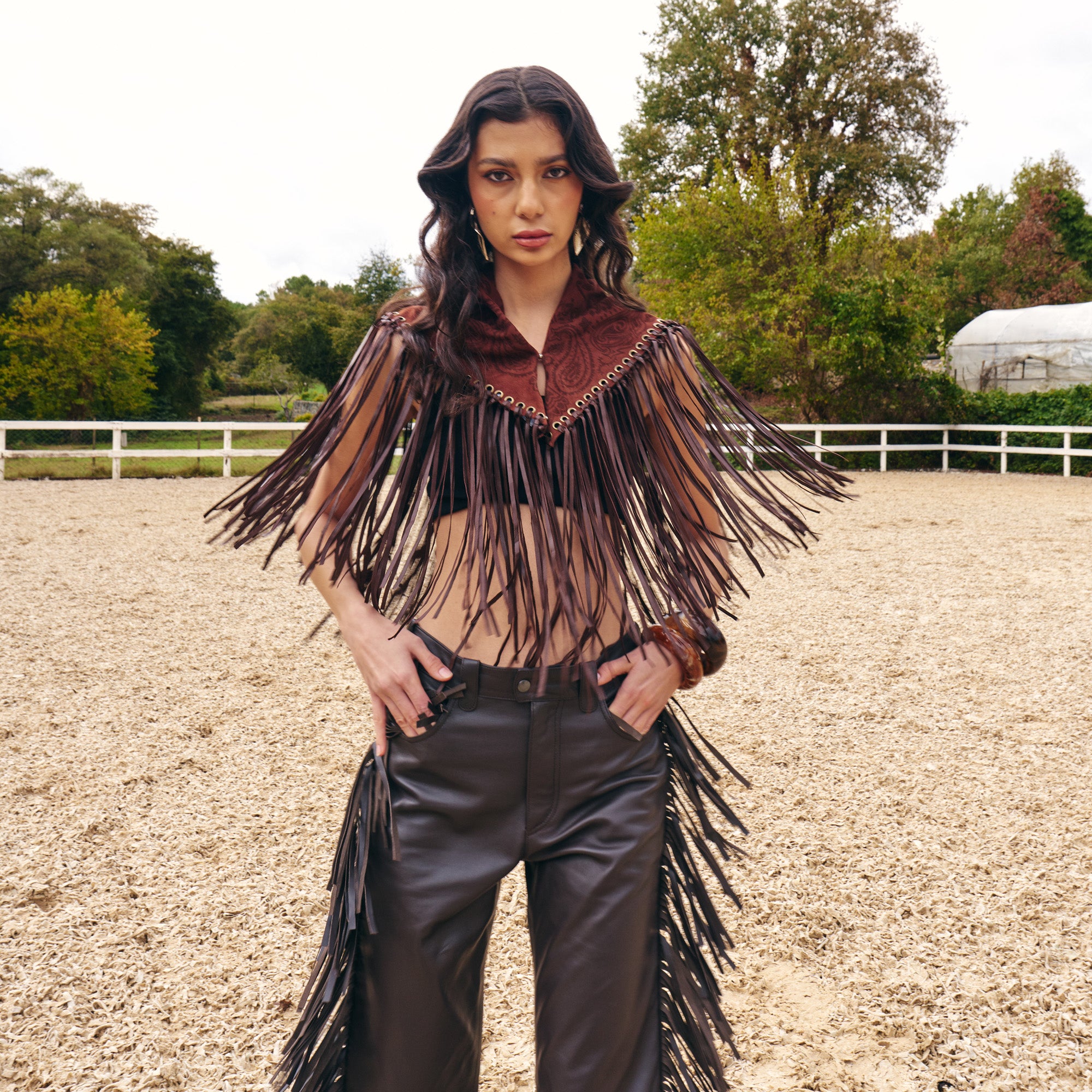 Dark Brown Leather Pant