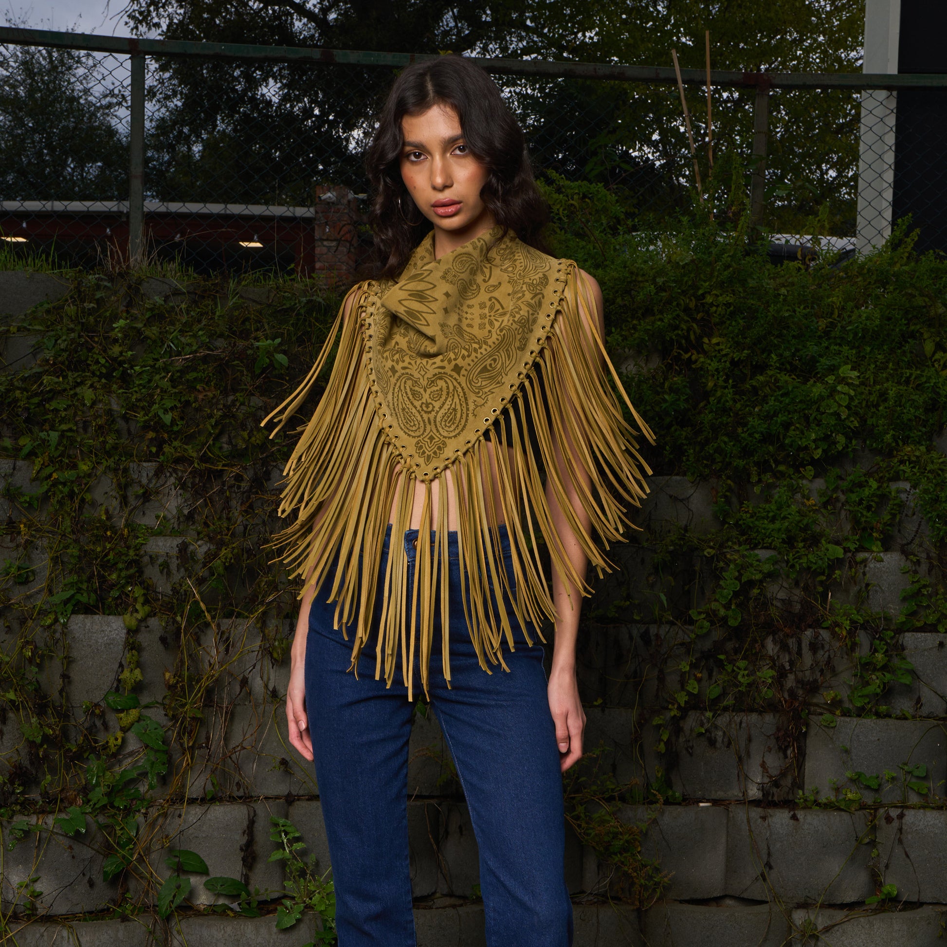 Signature Small Bandanna Scarf Yellow