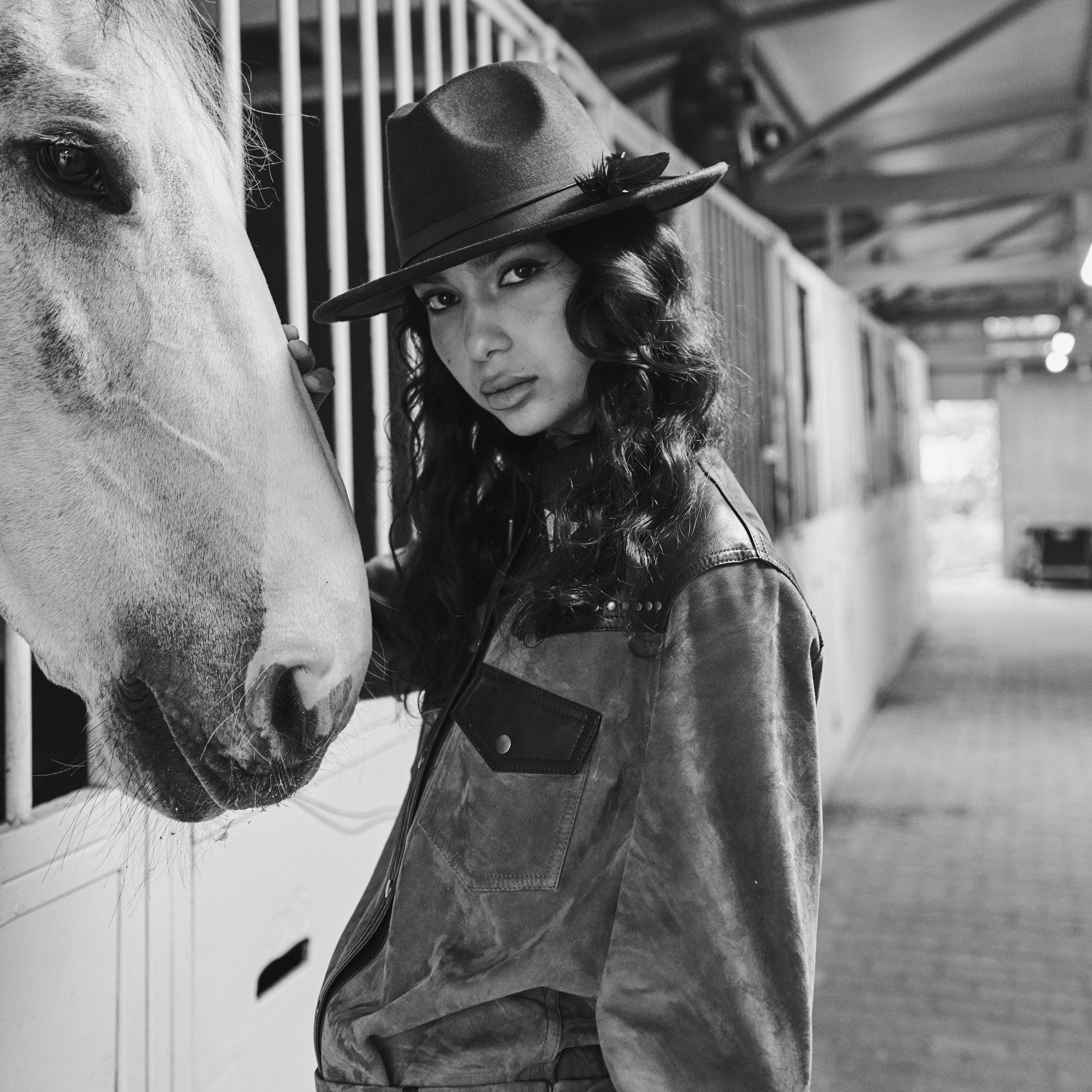 Two-Tone Suede Western Shirt