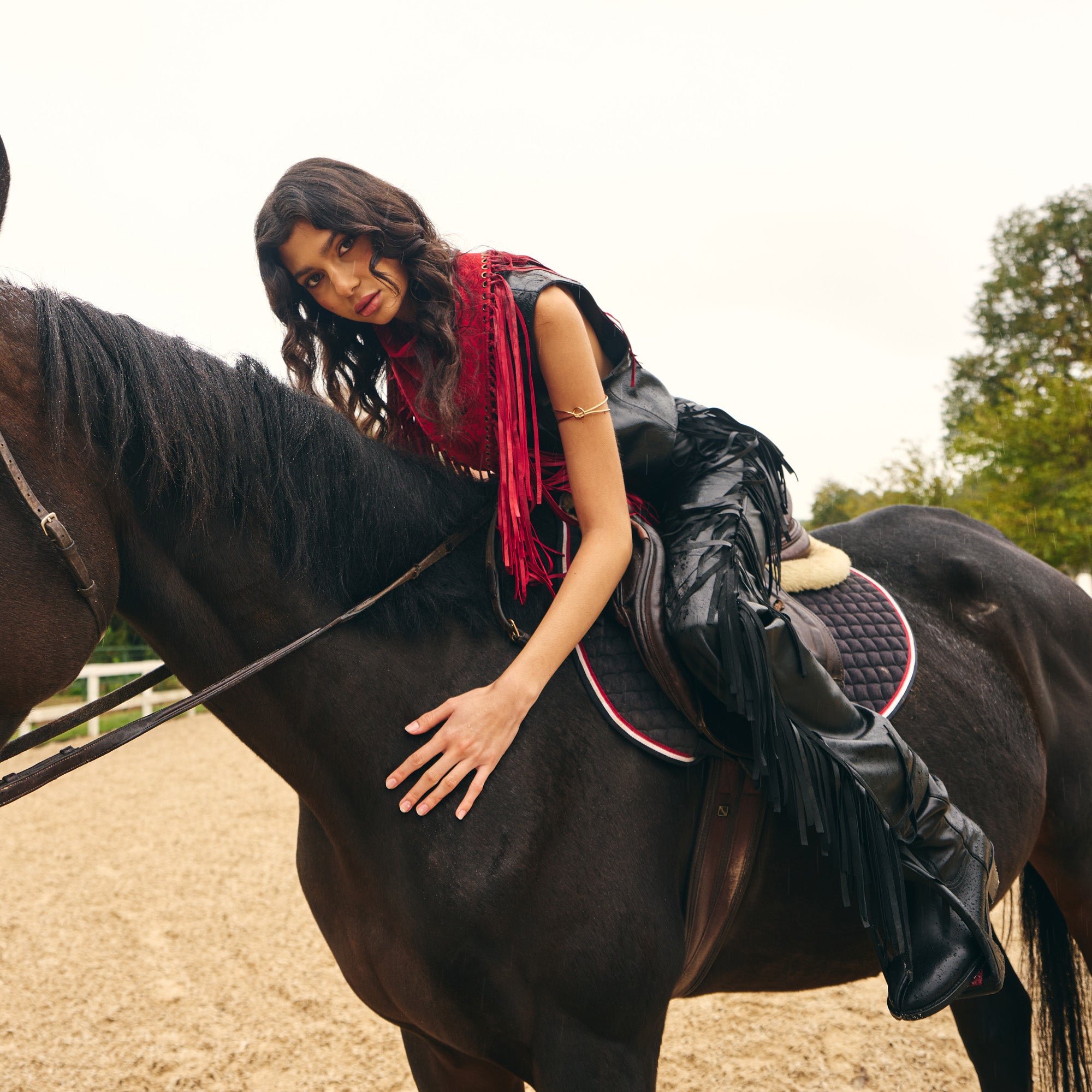 Signature Small Bandanna Scarf Red