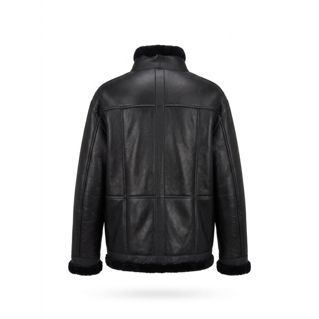 Gold Zip Biker Jacket