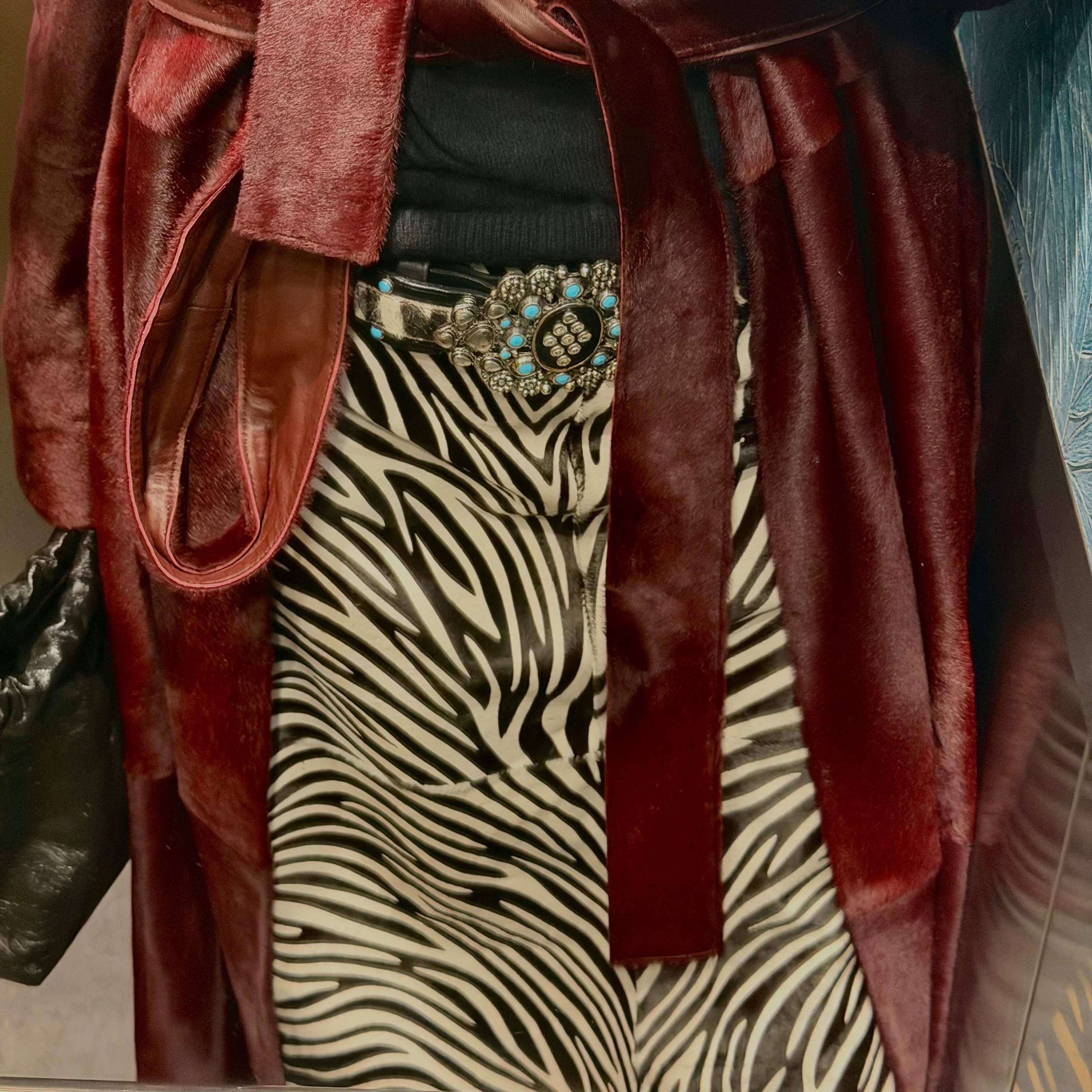 Zebra Midi Skirt