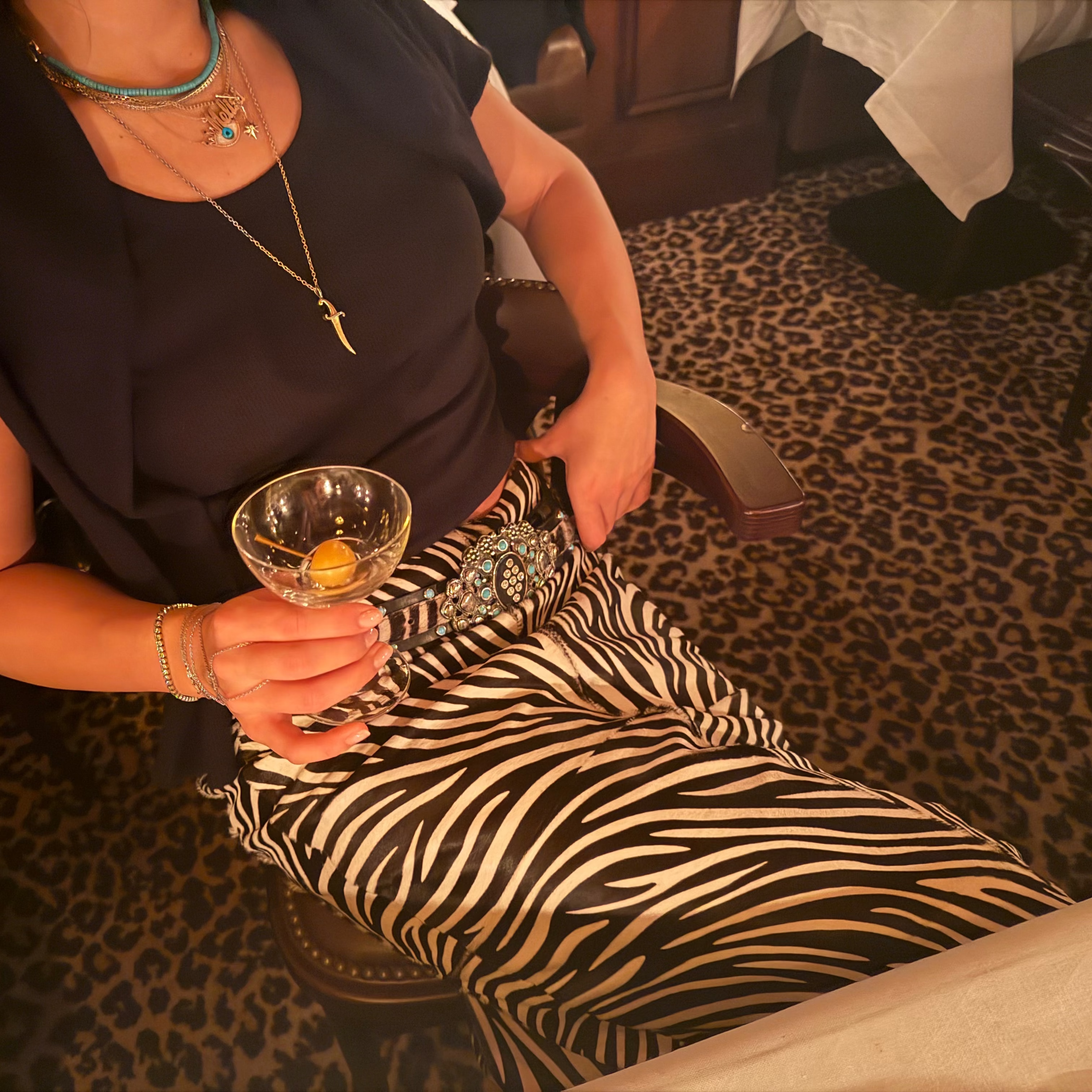 Zebra Midi Skirt