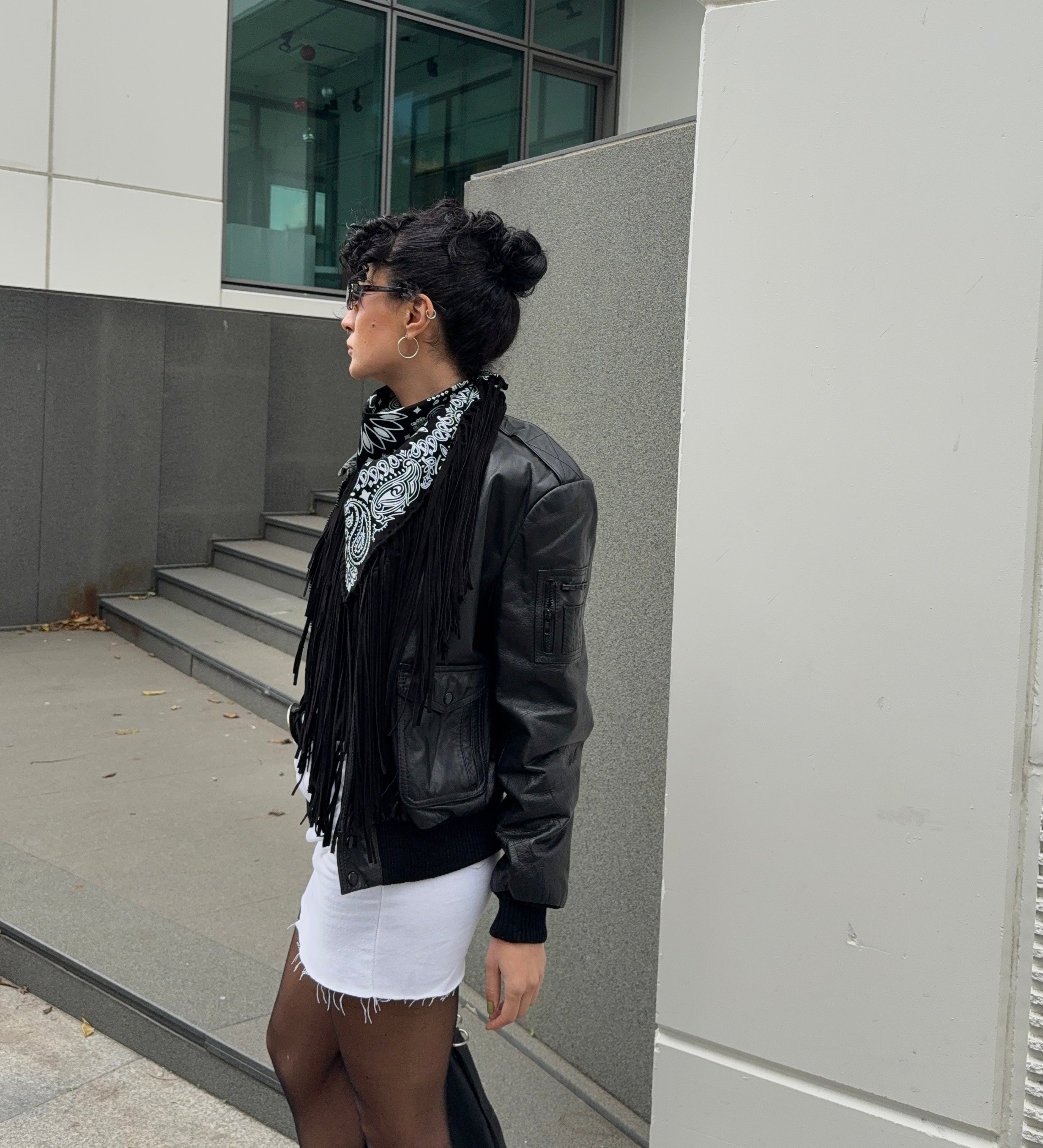 Signature Small Bandanna Scarf Black