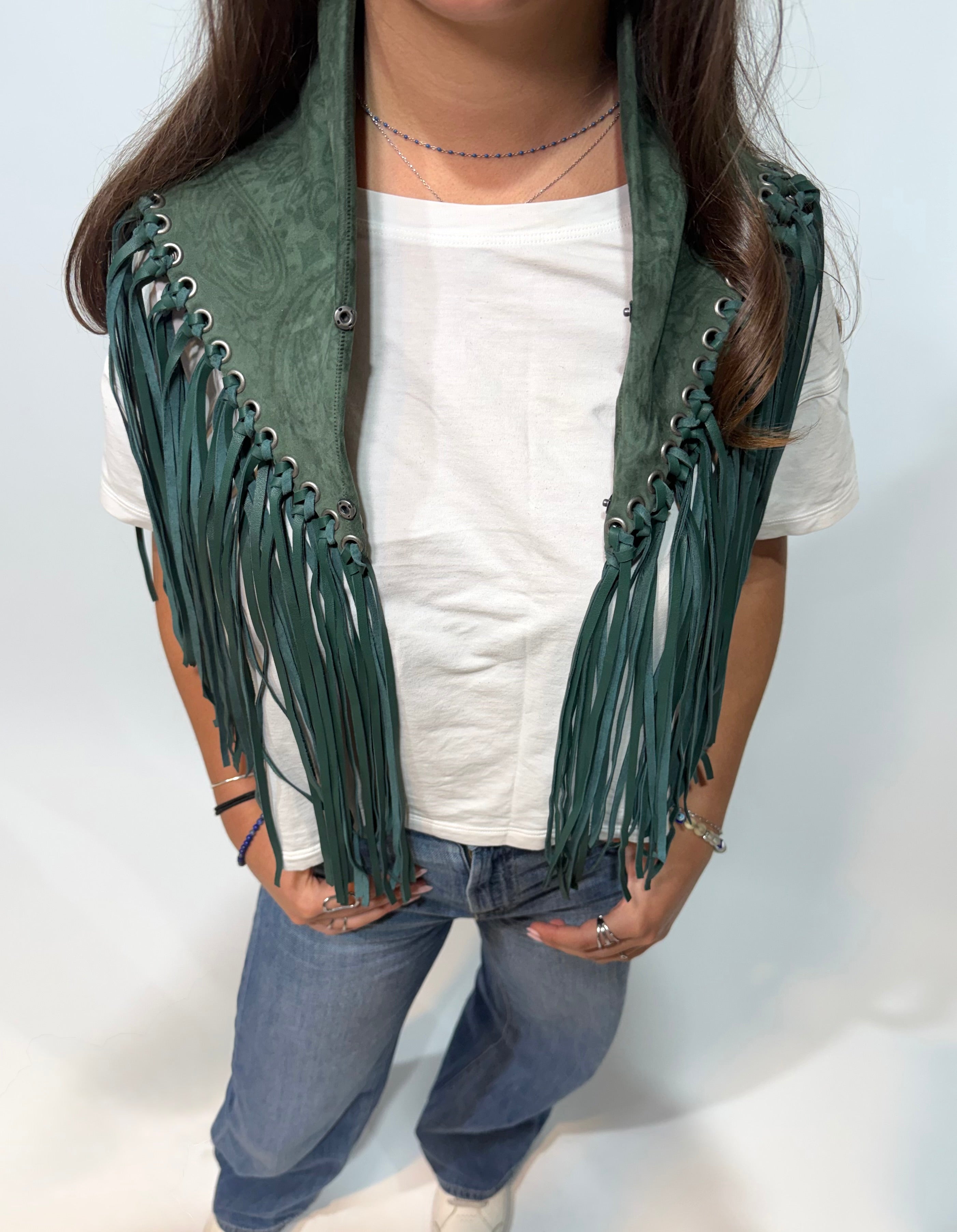 Signature Small Bandanna Scarf Green