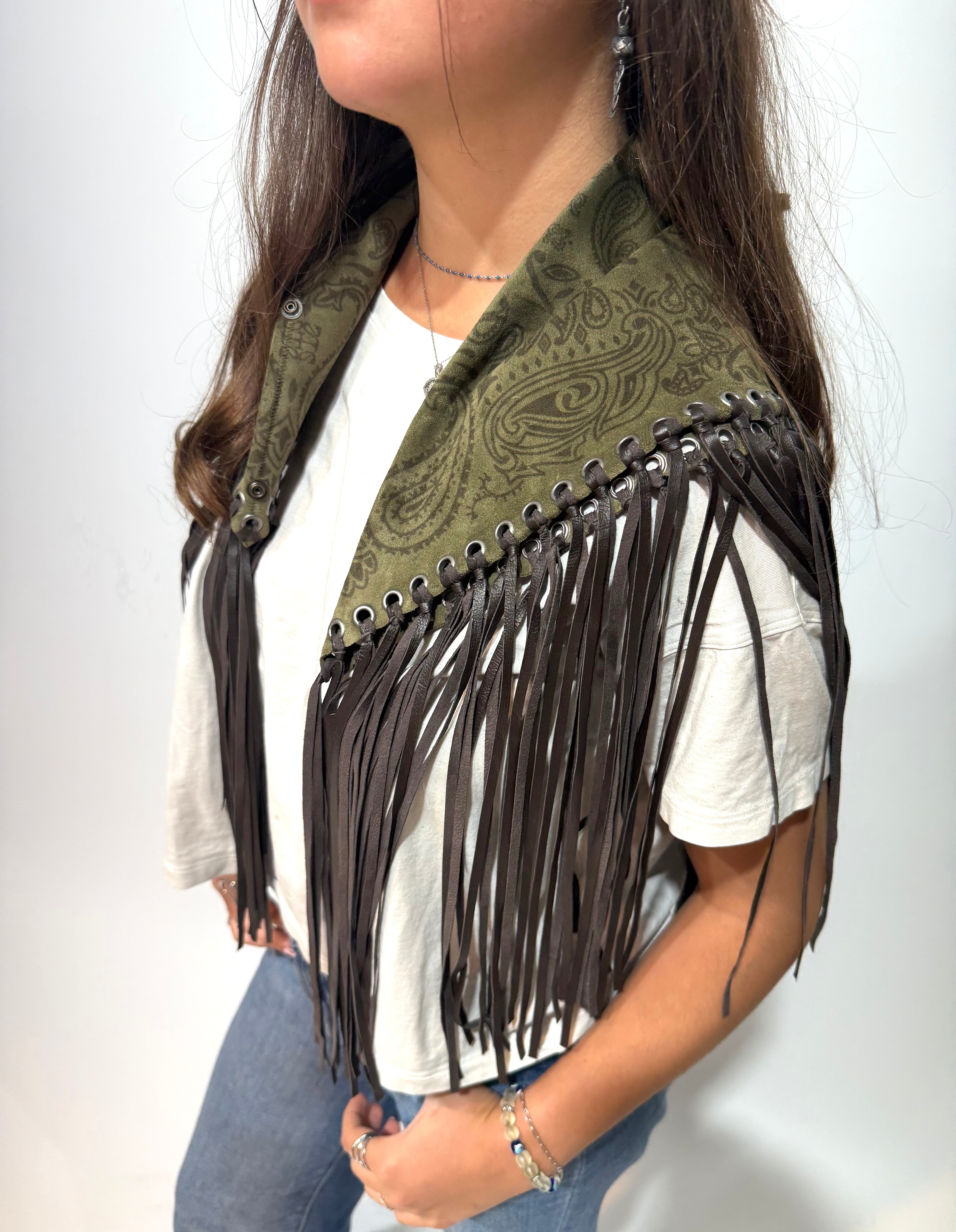 Signature Small Bandanna Scarf Light Khaki