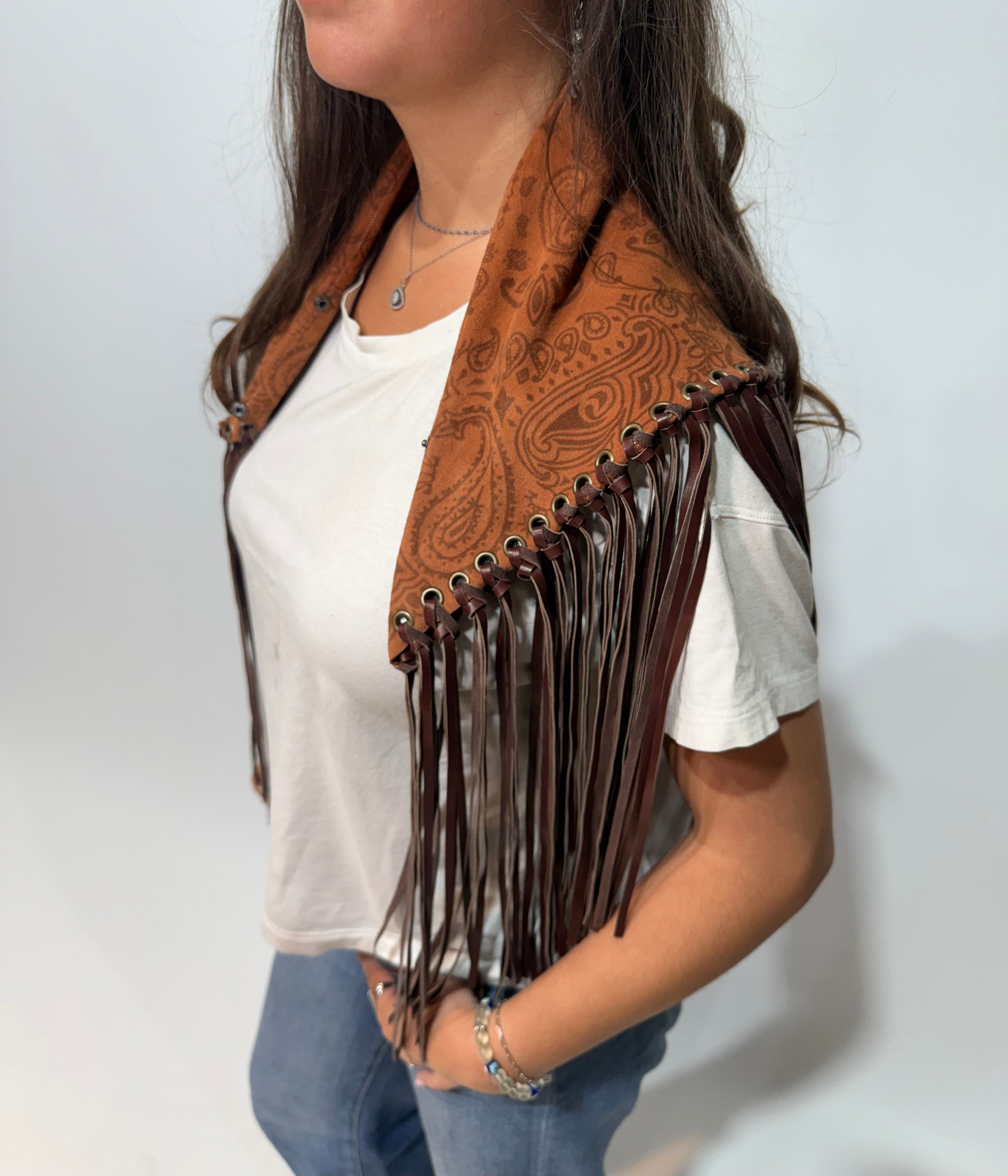 Signature Small Bandanna Scarf Light Brown