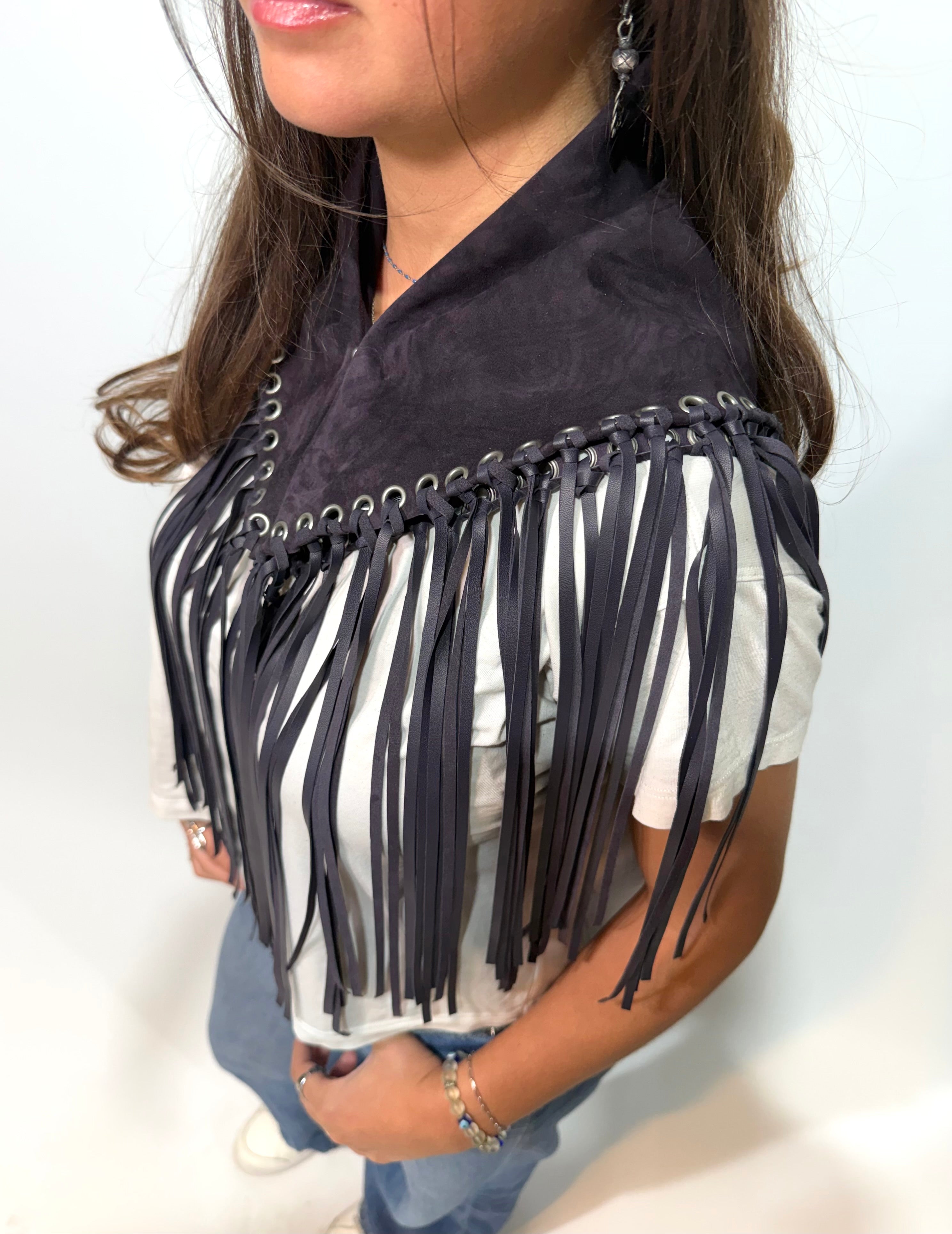 Signature Small Bandanna Scarf Dark Purple