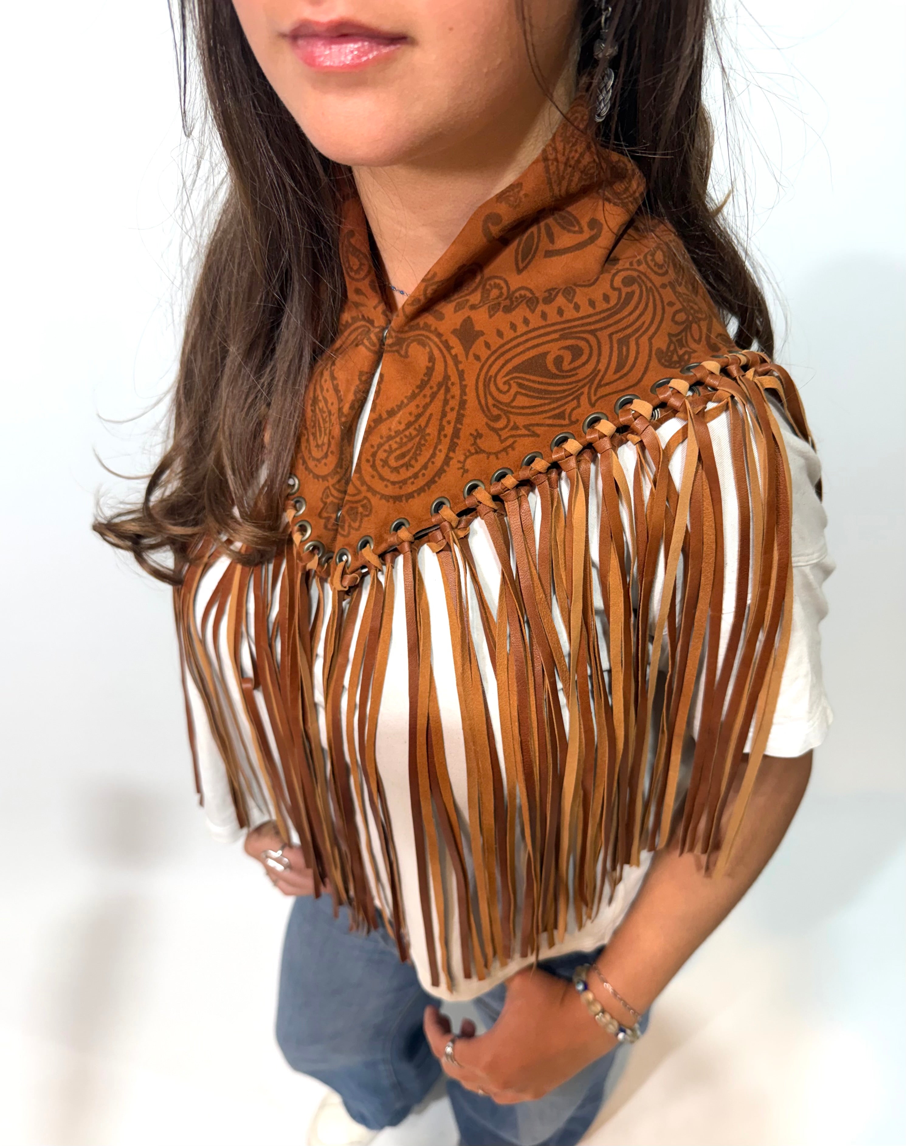 Signature Small Bandanna Scarf Burnt Orange