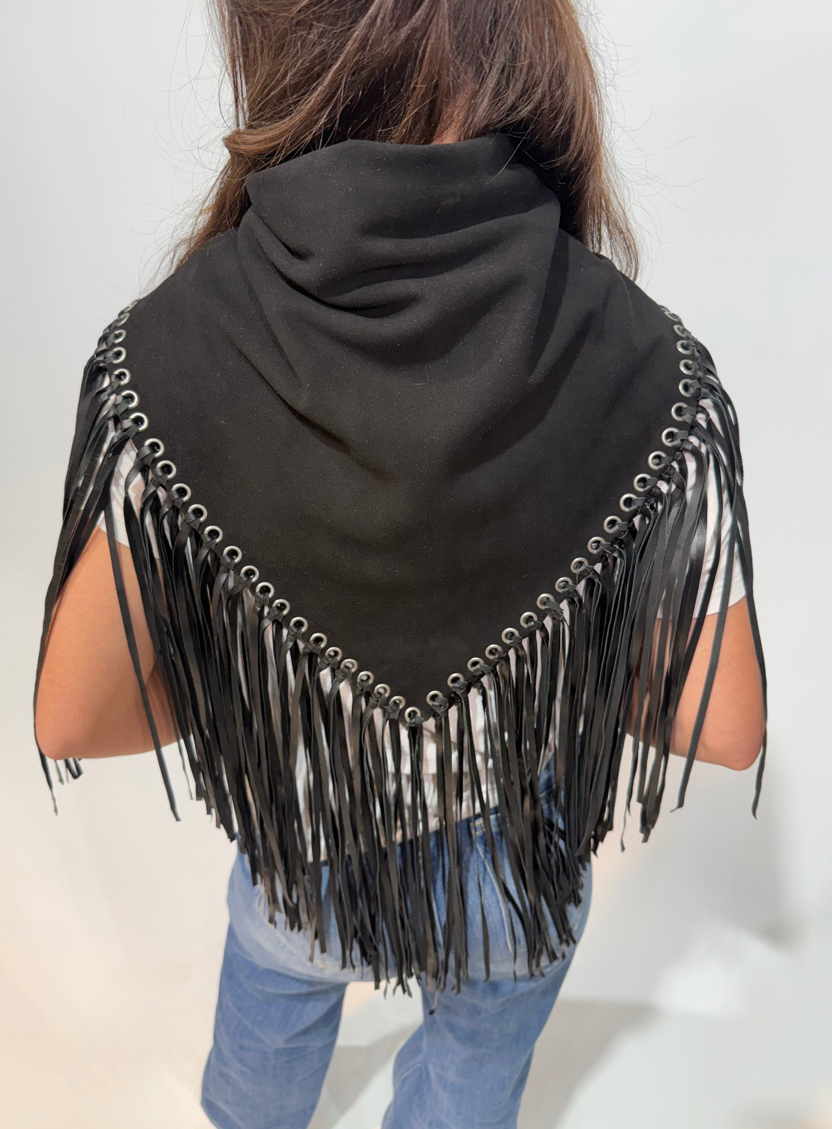 Signature Large Bandanna Scarf Black