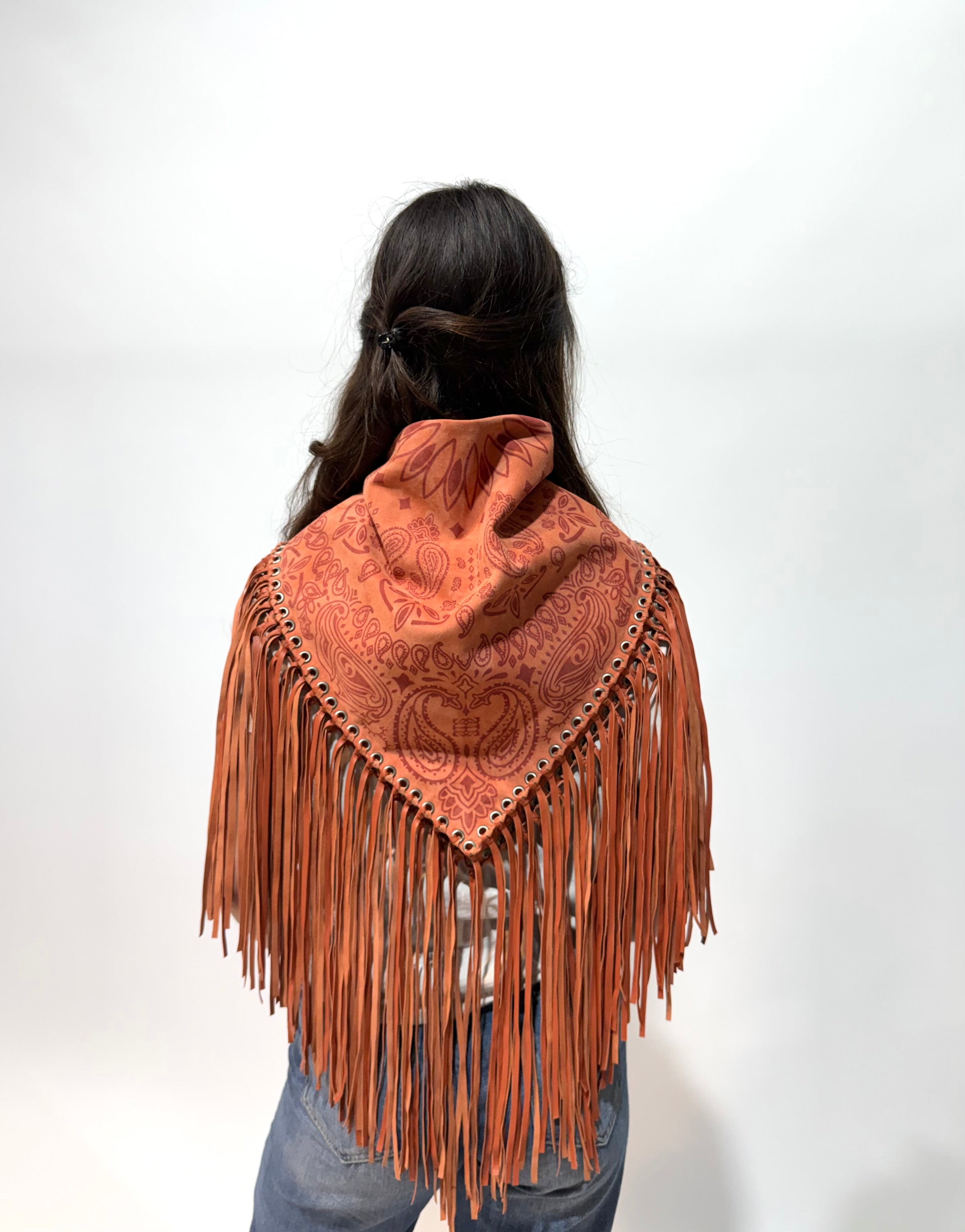 Signature Large Bandanna Scarf Coral