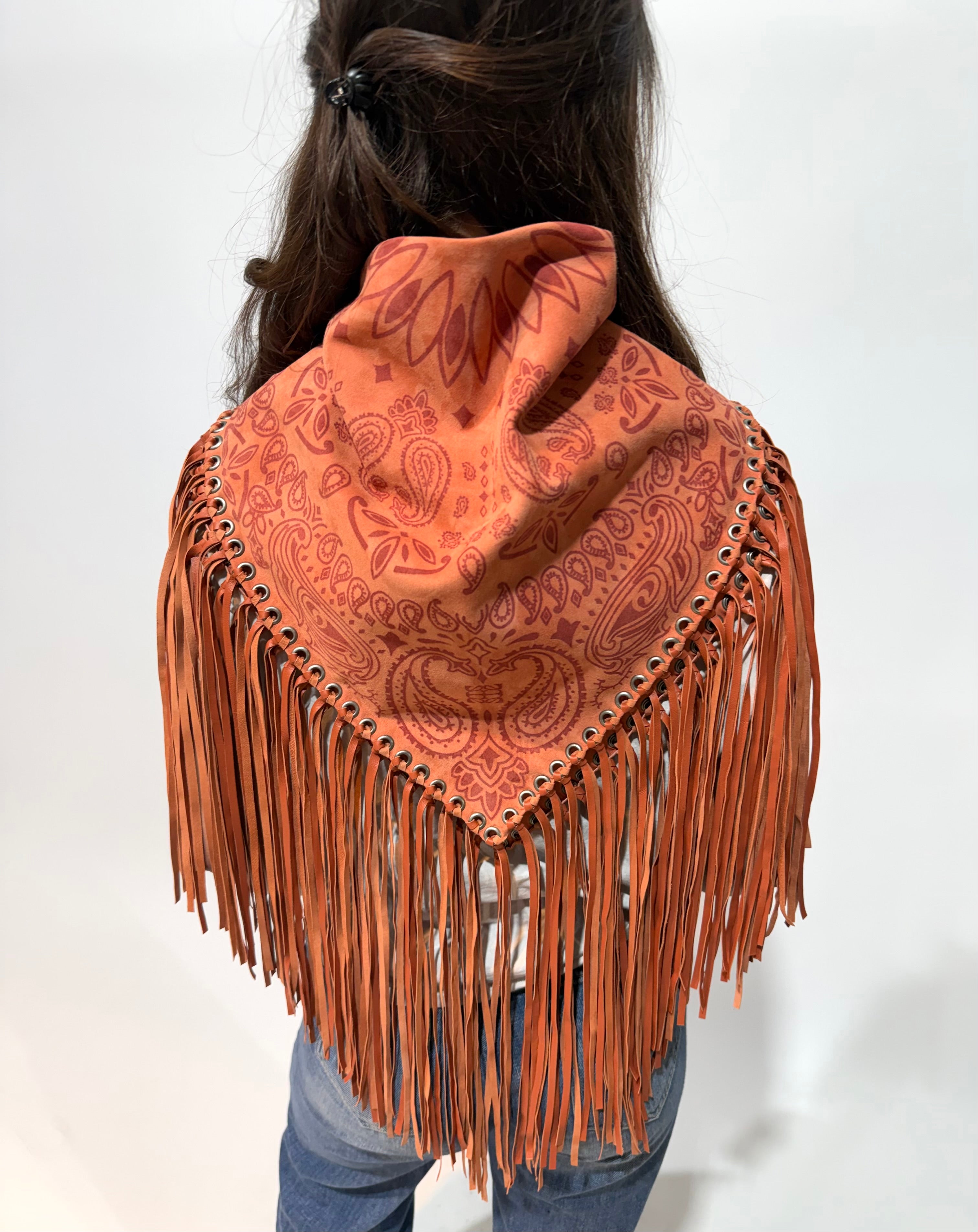 Signature Large Bandanna Scarf Coral