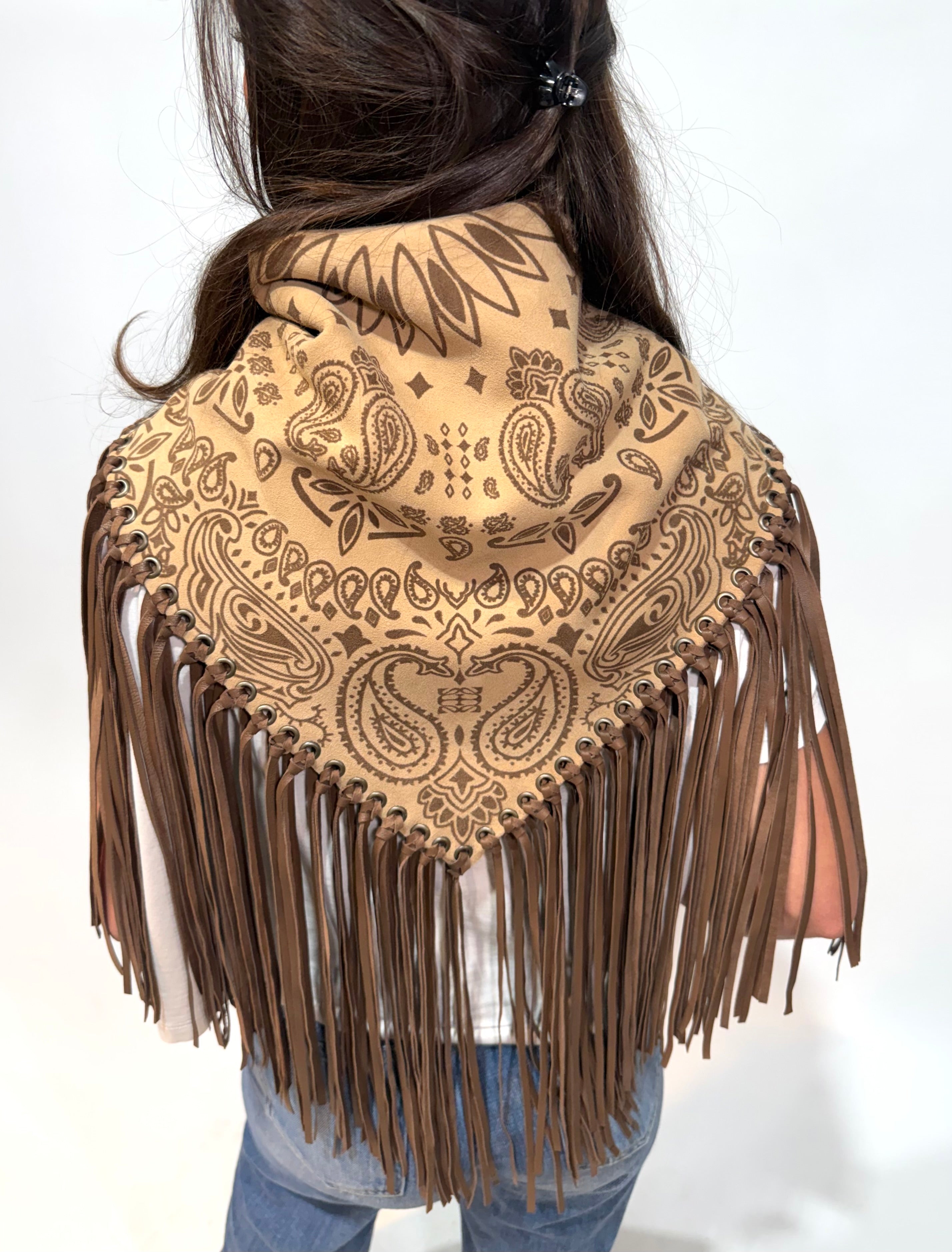 Signature Large Bandanna Scarf Latte