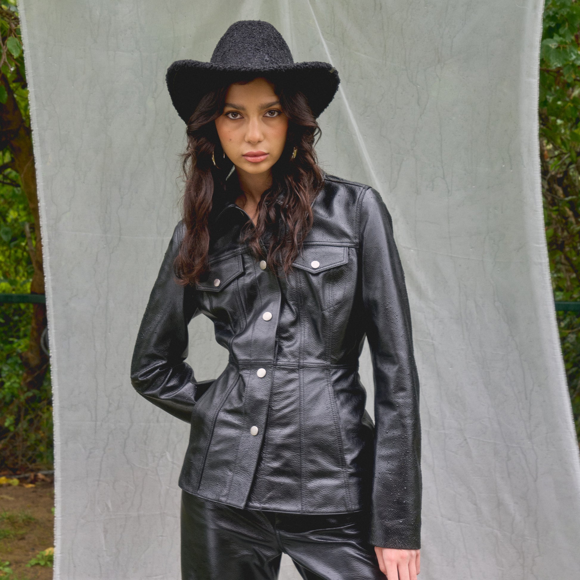 Fitted Dust Black Jacket