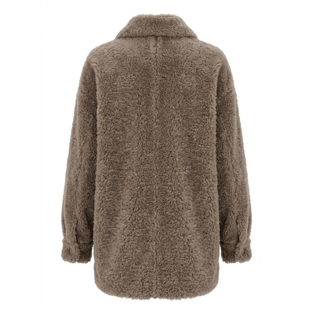 Toffee Long Fur Coat
