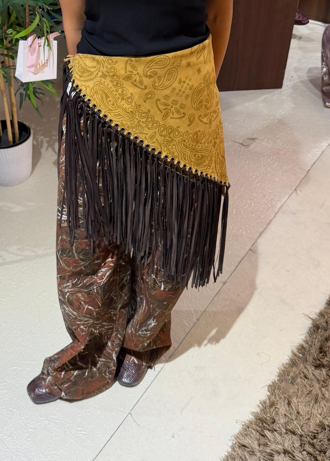 Signature Large Bandanna Scarf Mustard
