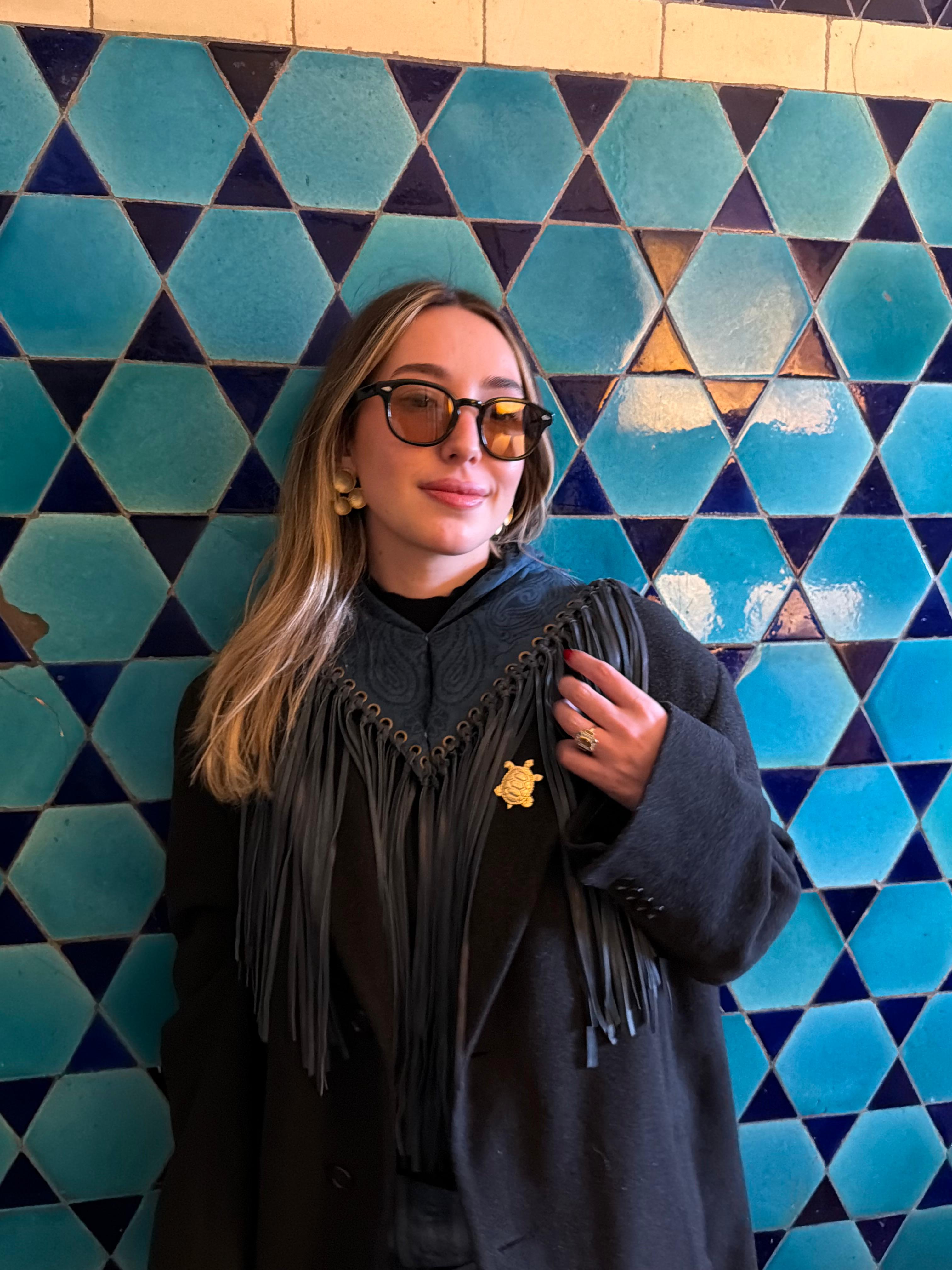 Signature Small Bandanna Scarf Blue