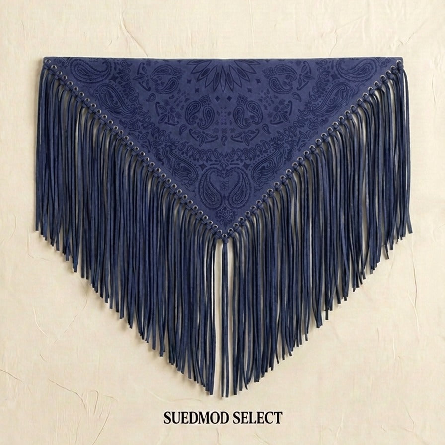 Signature Large Bandanna Scarf Deep Indigo