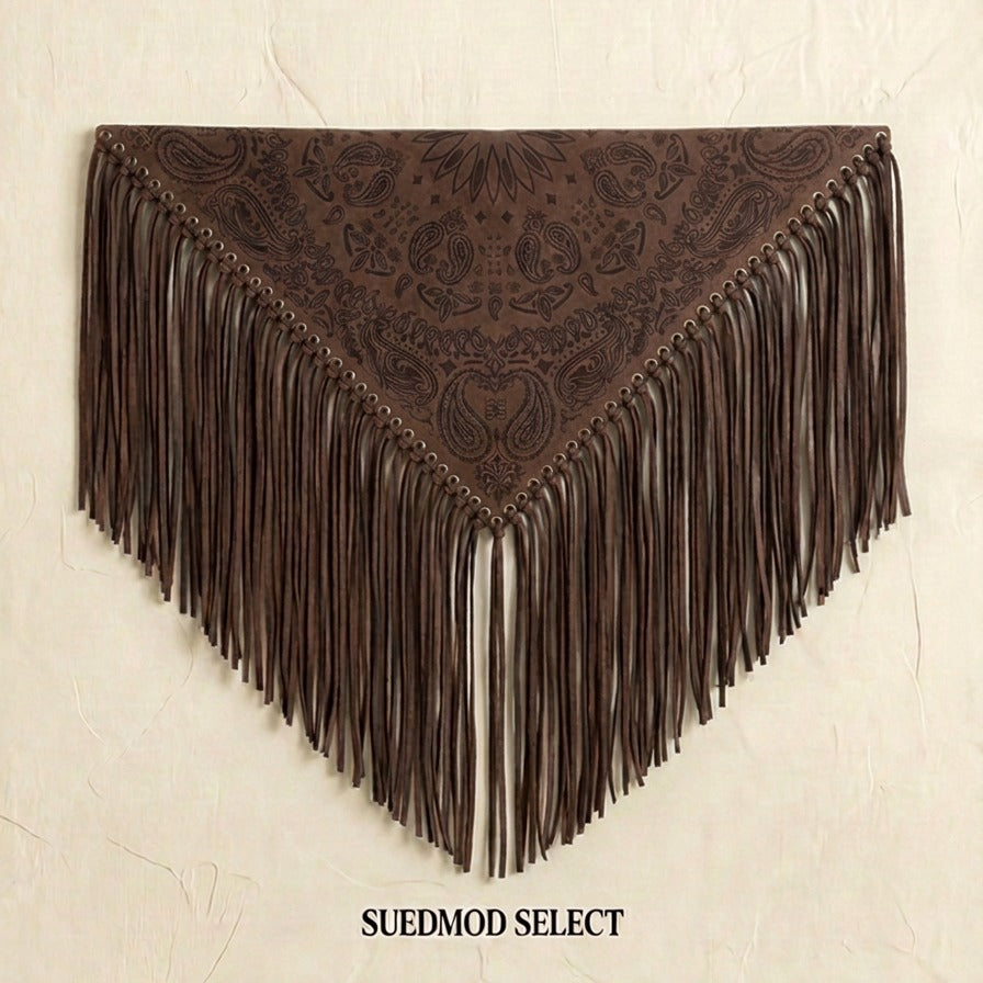 Signature Large Bandanna Scarf Cool Brown