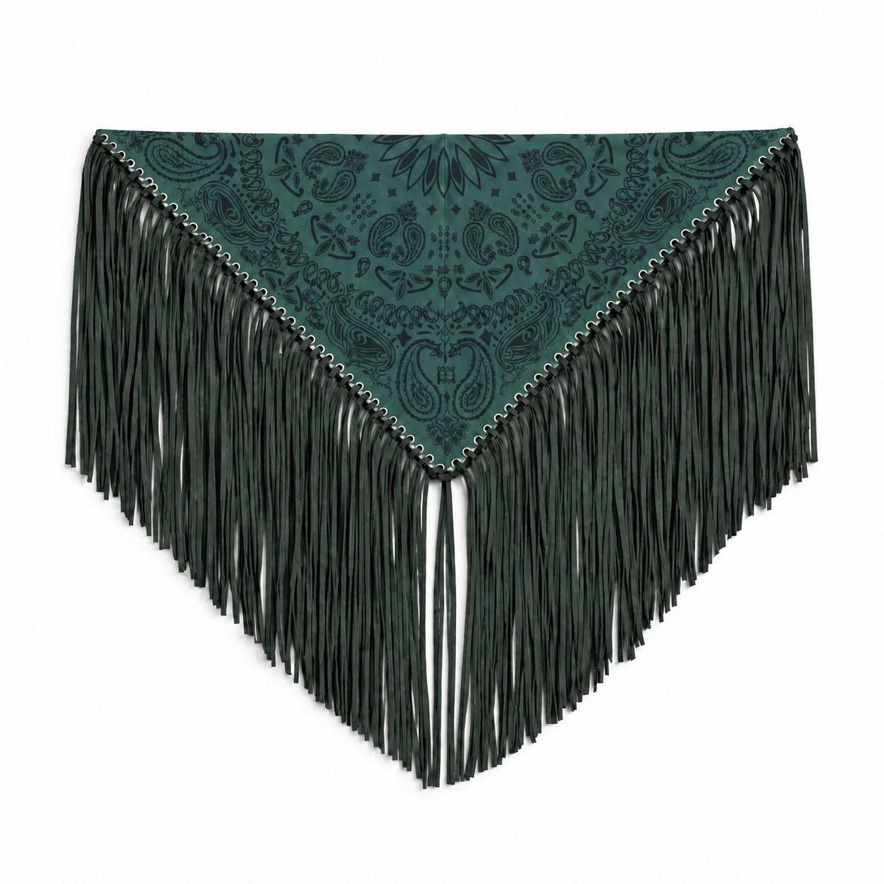 Signature Large Bandanna Scarf Petrol Green