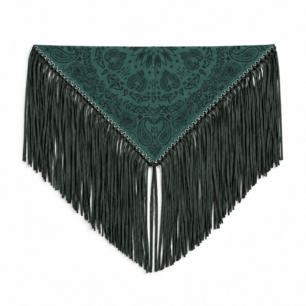 Signature Large Bandanna Scarf Petrol Green