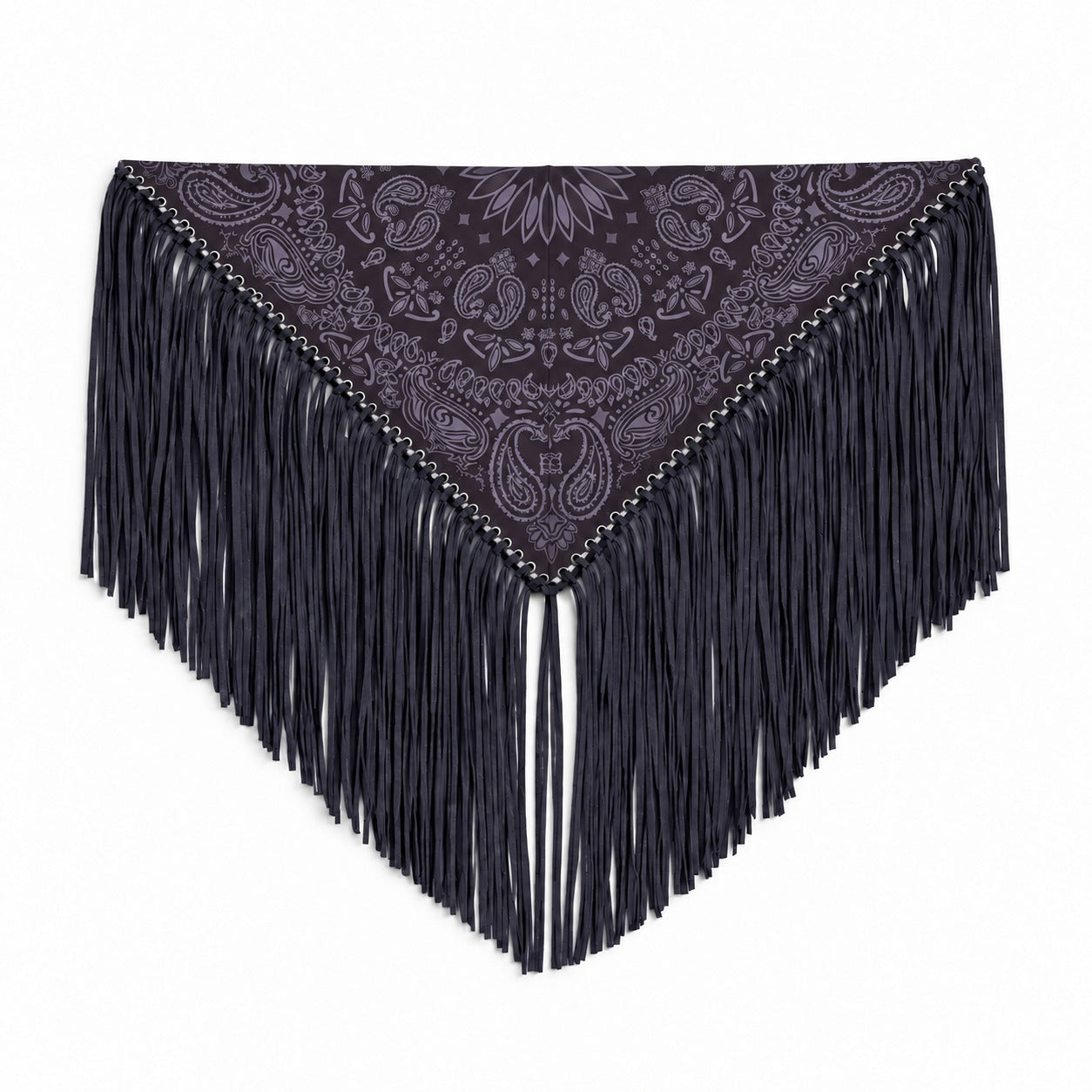 Signature XL Bandanna Scarf Navy with Blue Print