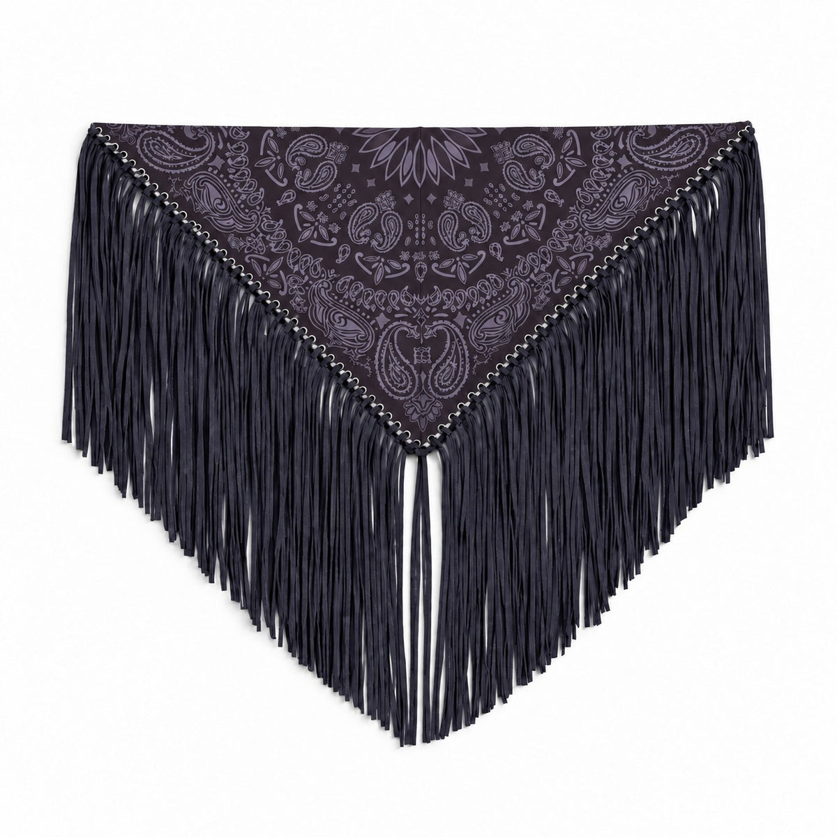 Signature XL Bandanna Scarf Navy with Blue Print