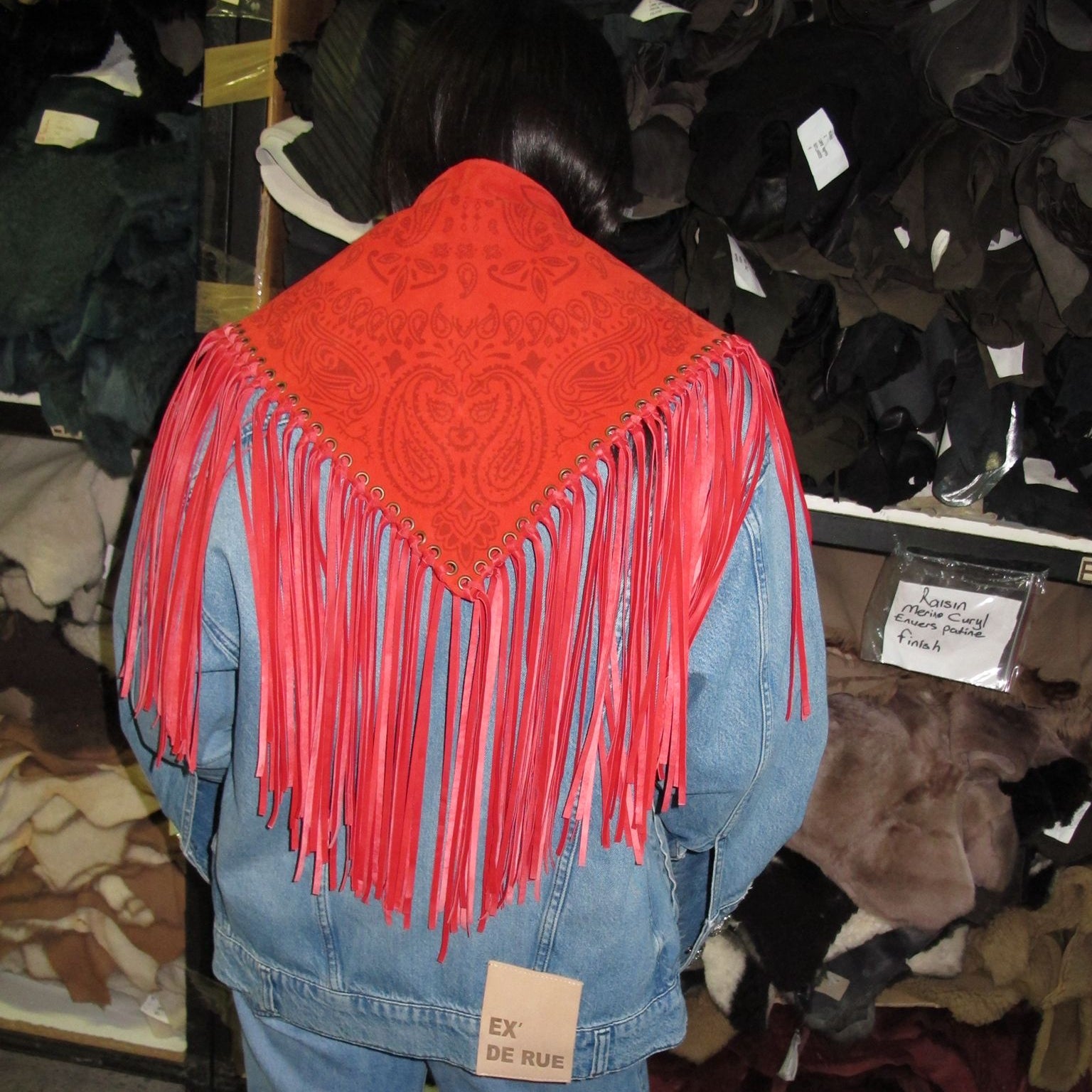 Signature Large Bandanna Scarf Red