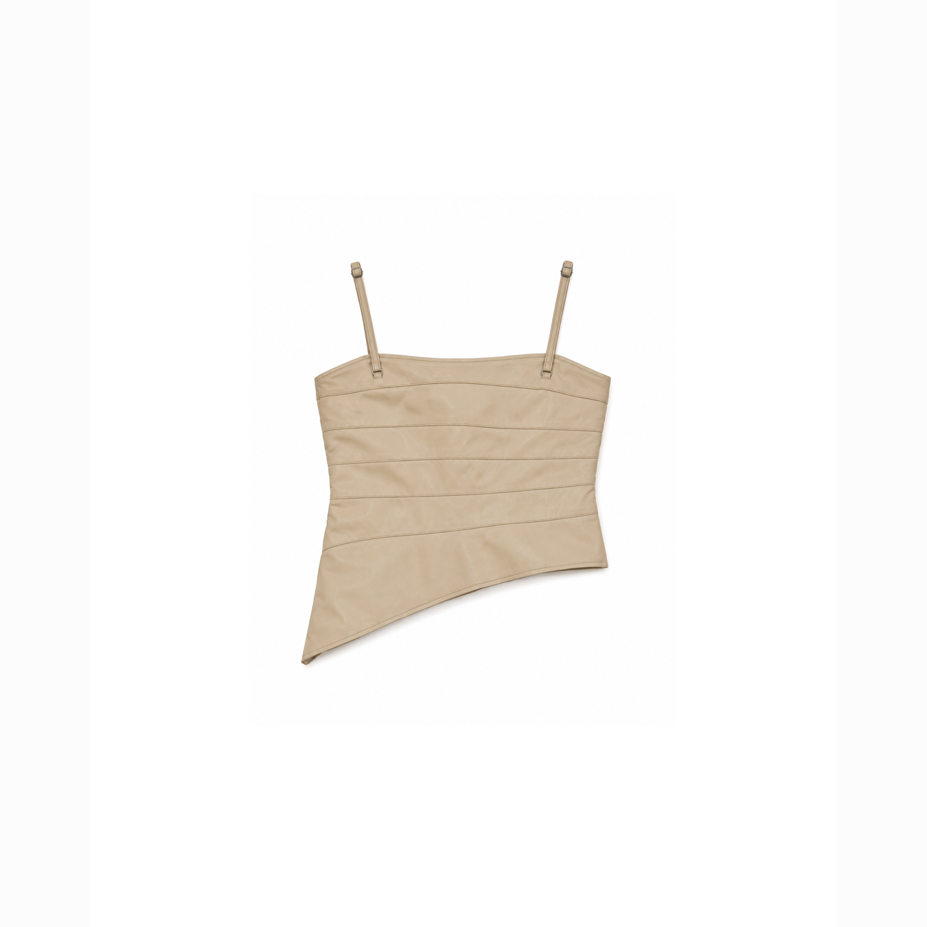 Asymetric Leather Top