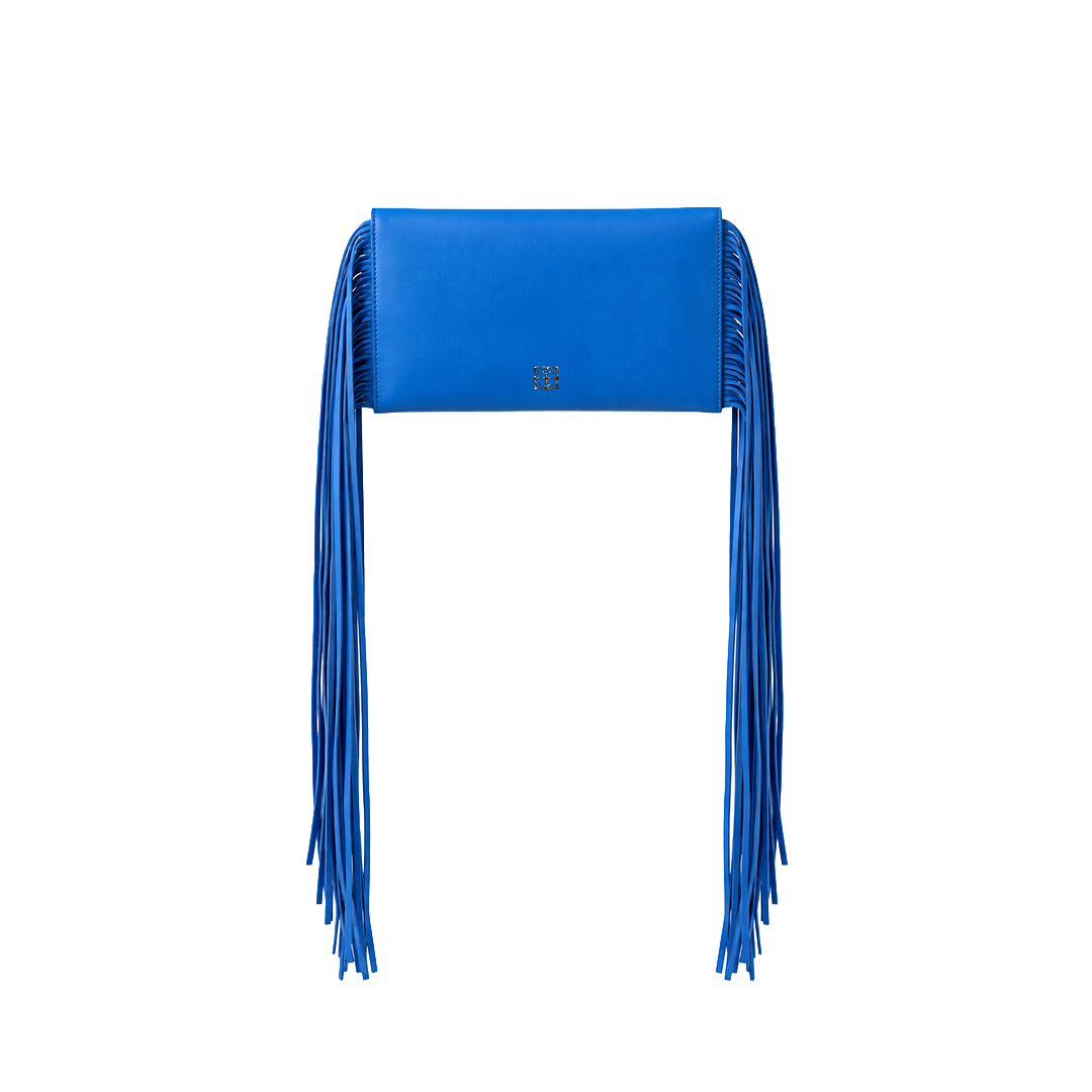 The Fringe Bag - Deep Sky Blue