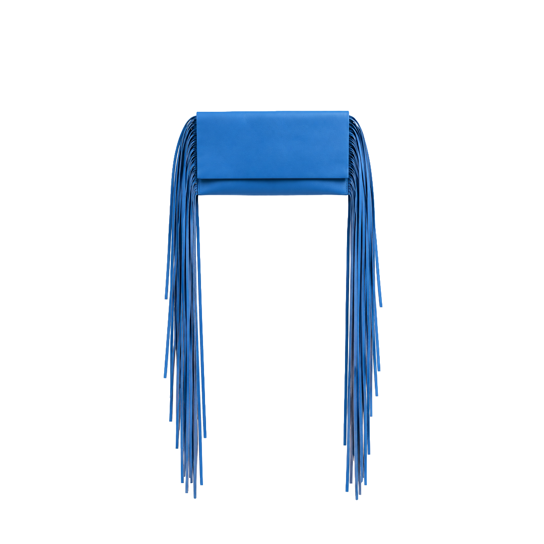 The Fringe Bag - Deep Sky Blue