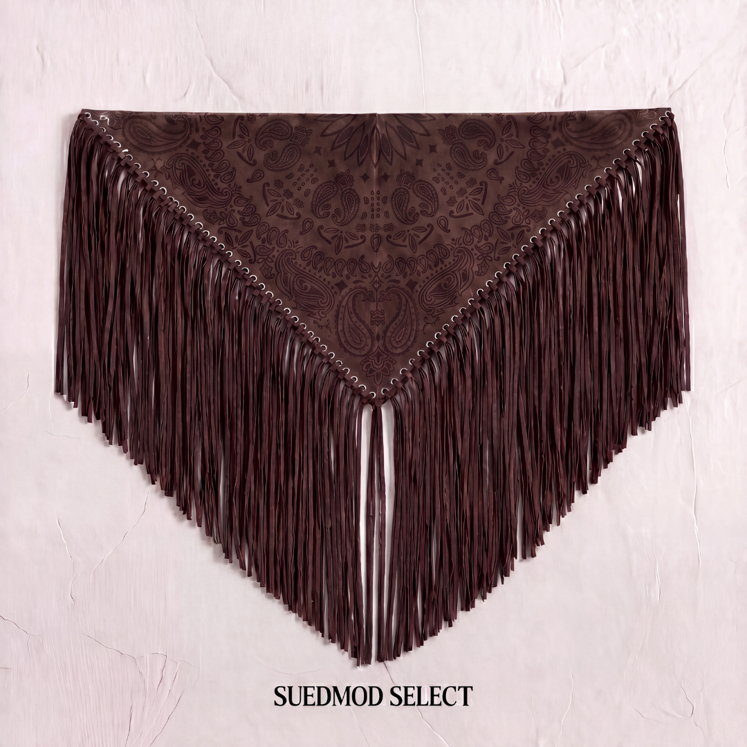 Signature Large Bandanna Scarf Dark Brown