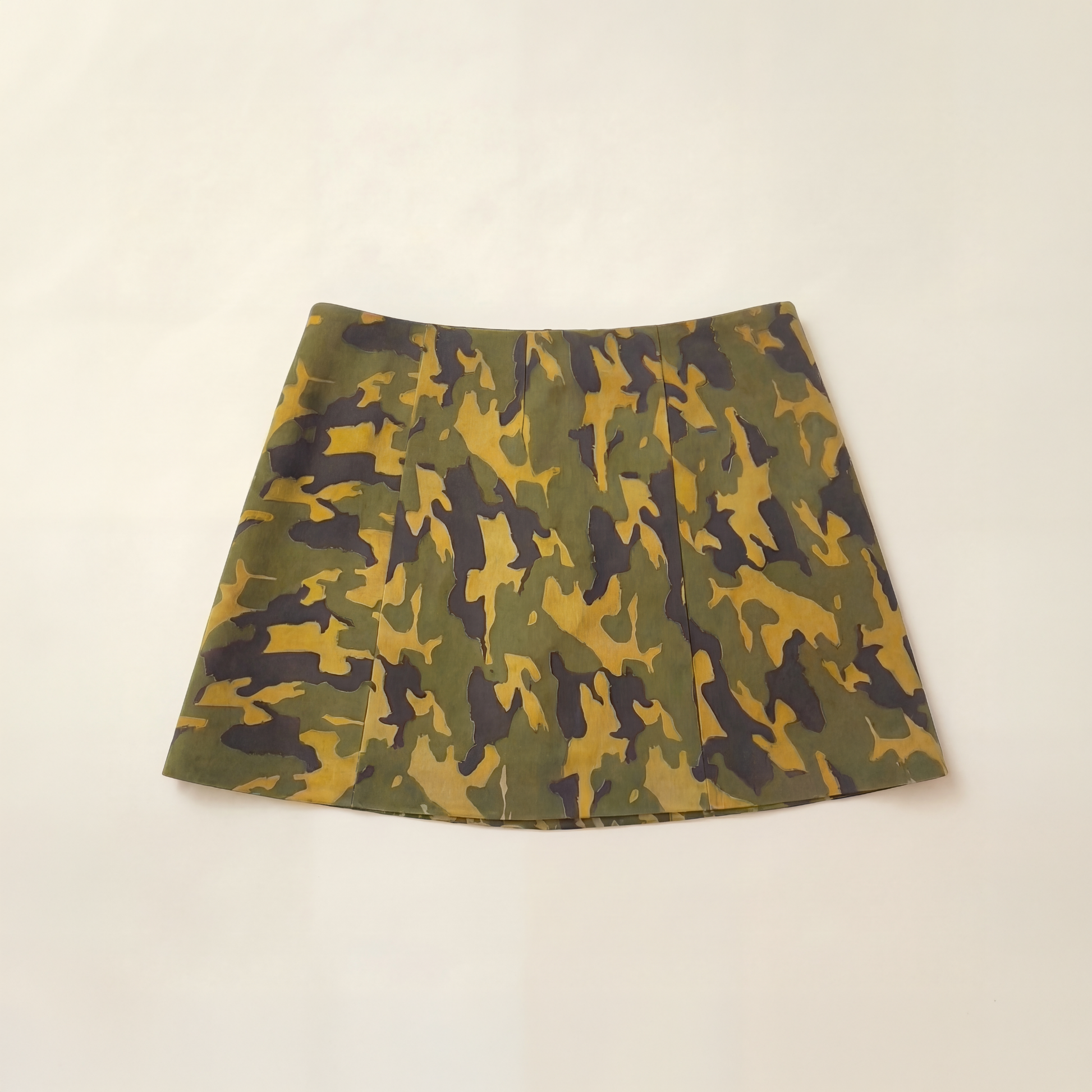 Camo Suede Skirt