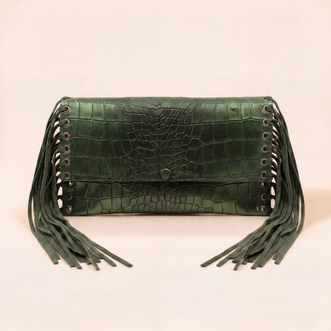 Special Edition Forest Green Tassle Bag