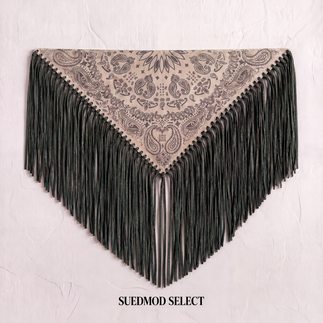 Signature Small Bandanna Scarf Green & Gray