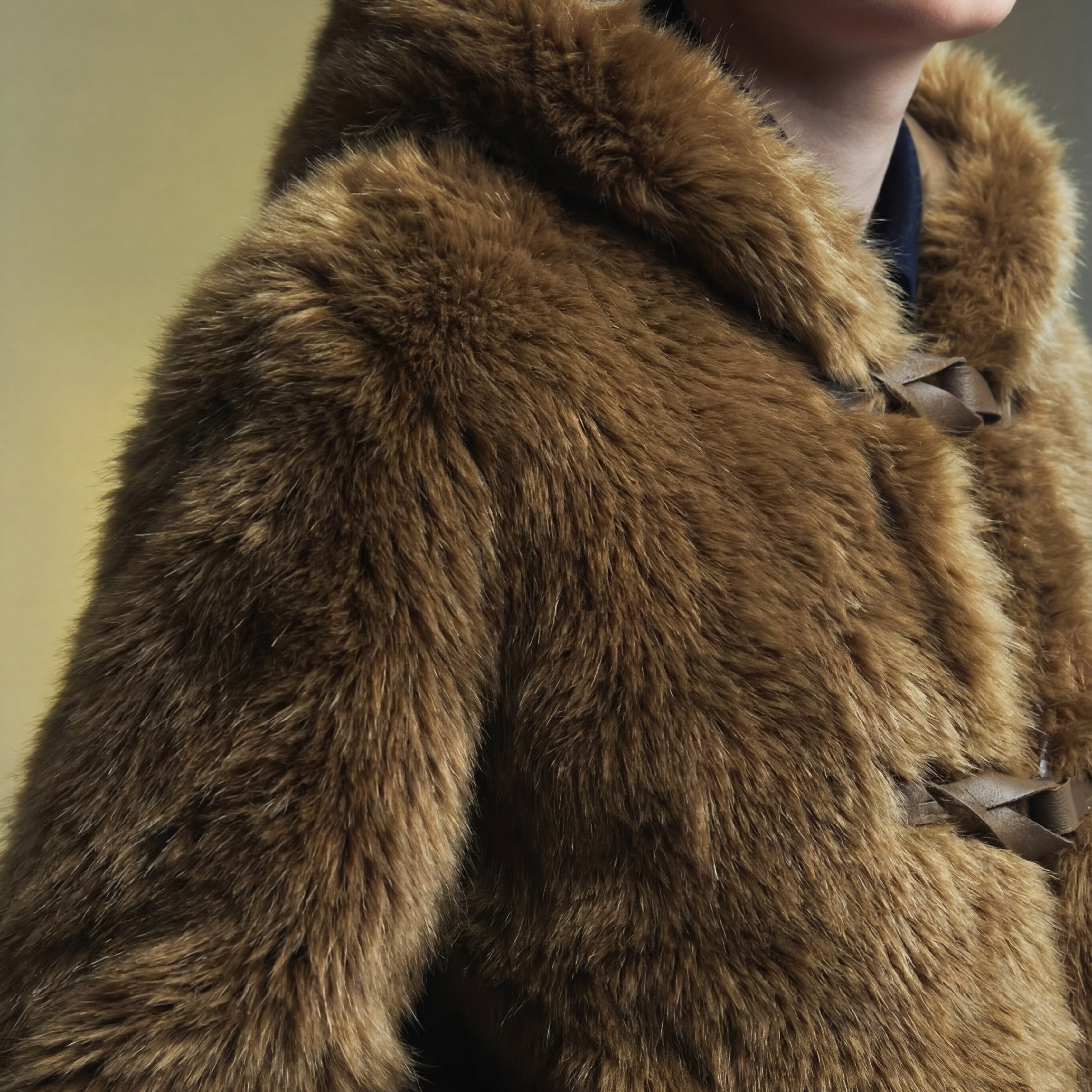 Army Green Shearling Coat