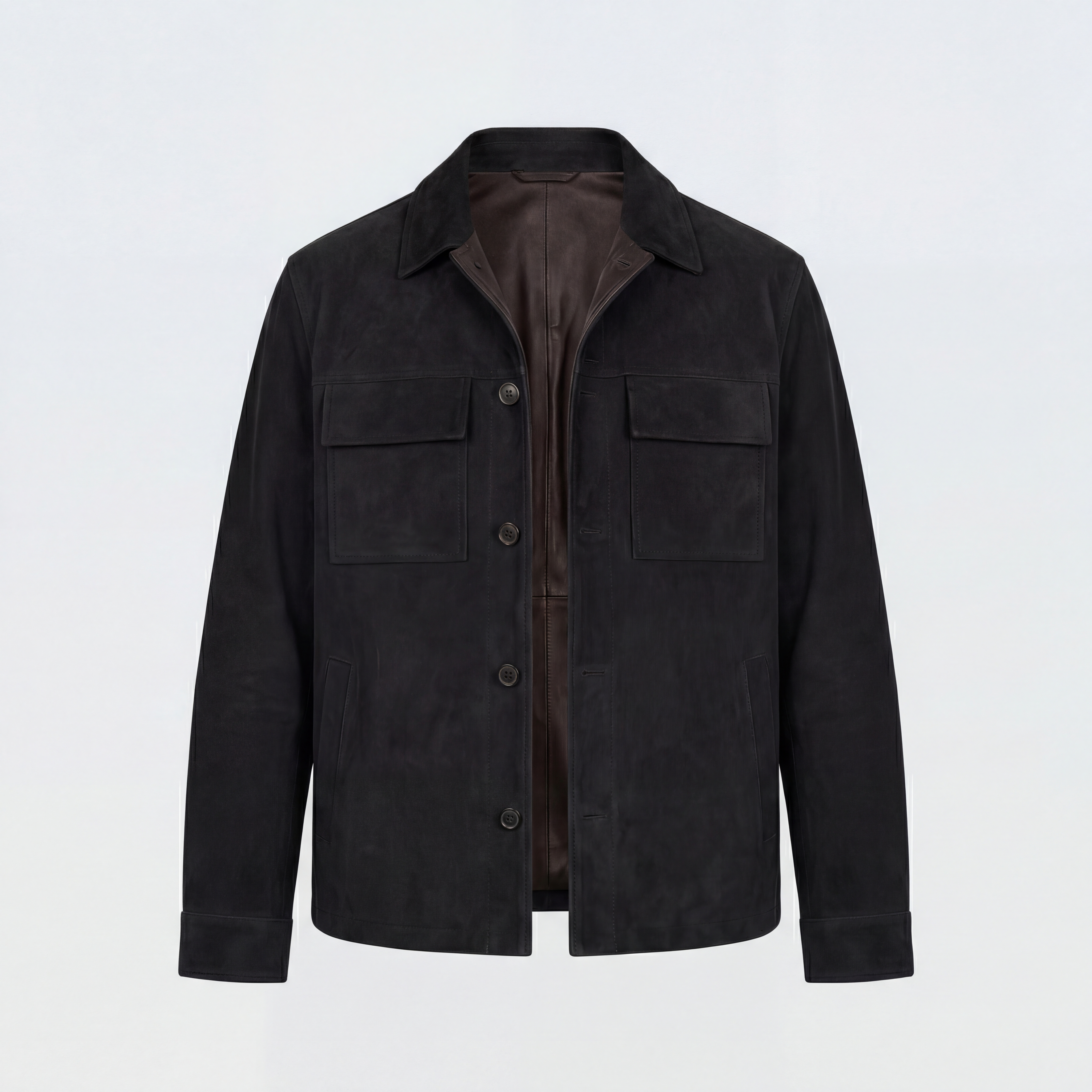 Sherlock Jacket Simple Neck - Black