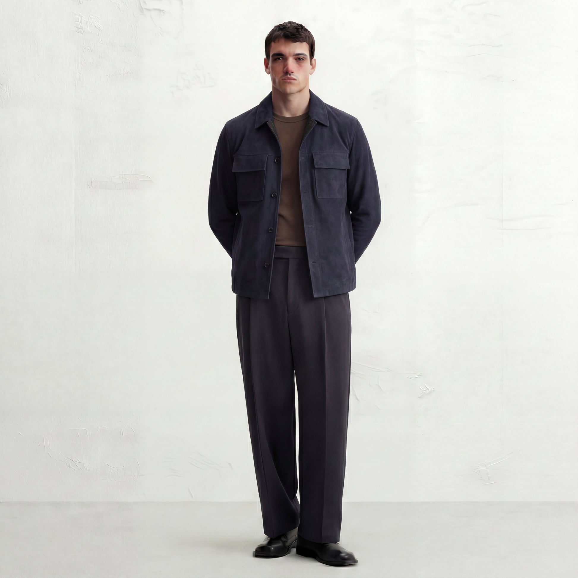 Sherlock Jacket Simple Neck - Dark Ink